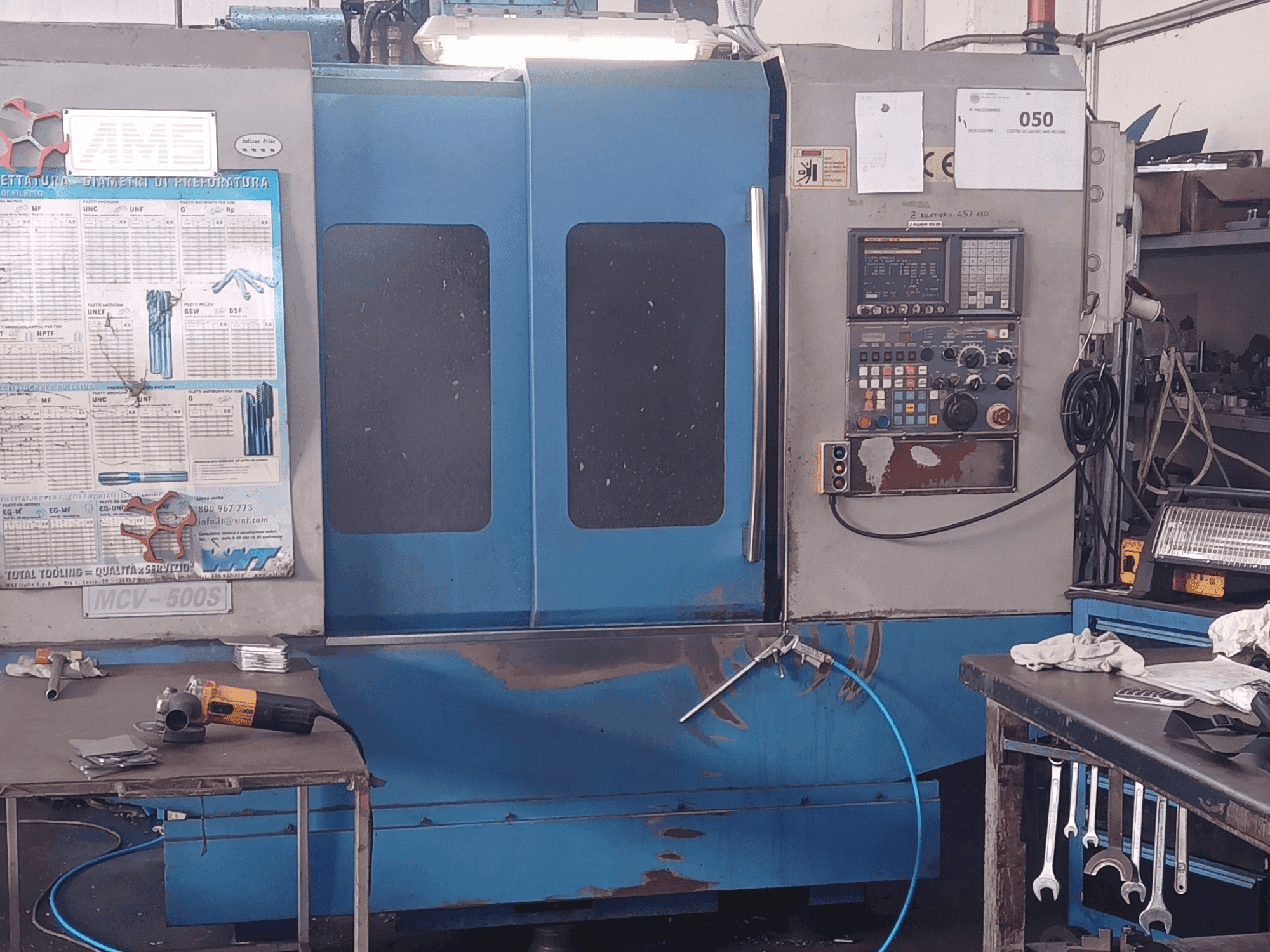 Front view of MORI SEIKI MCV 500 machine