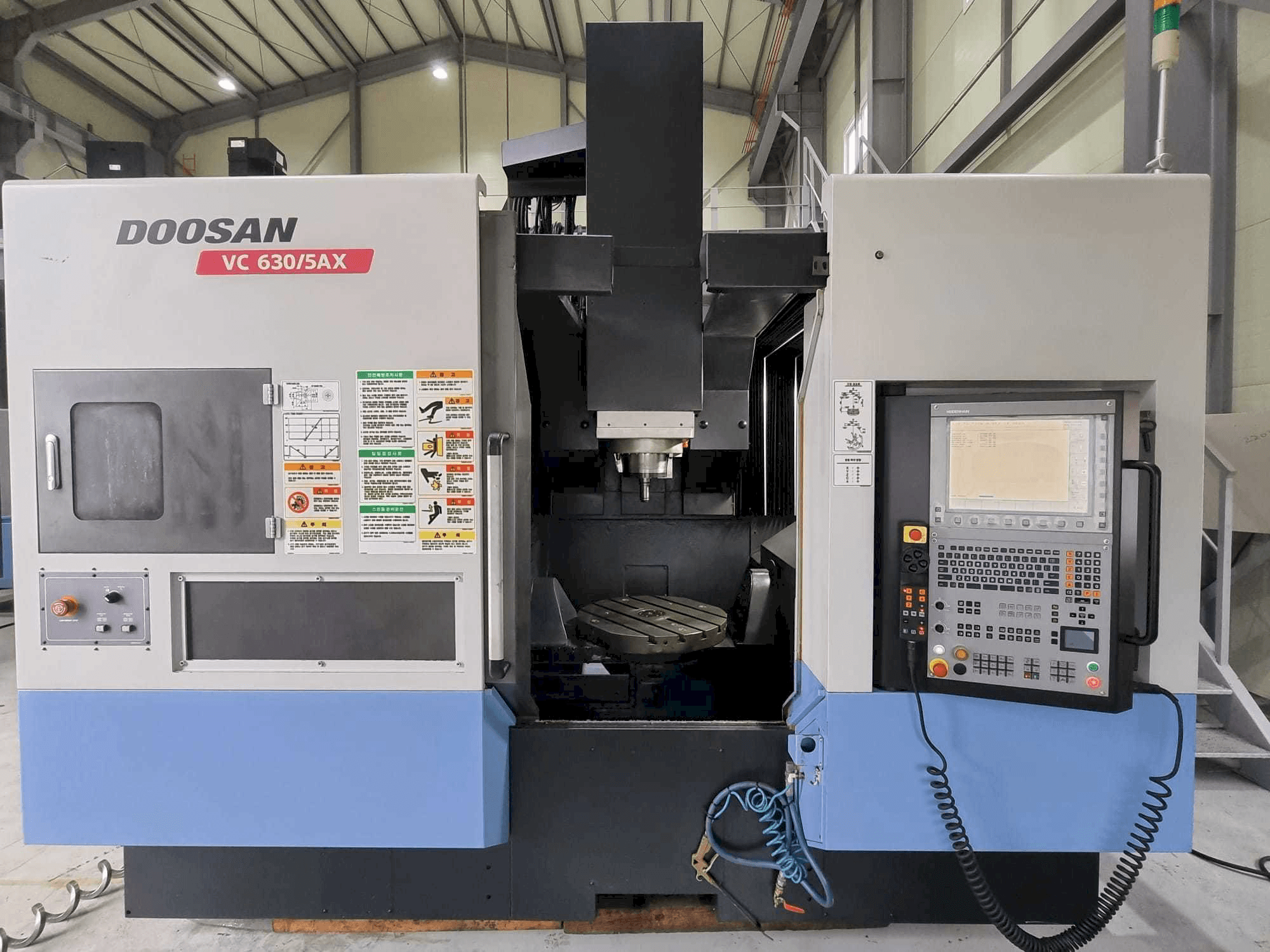 Front view of Doosan VC630/5AX machine
