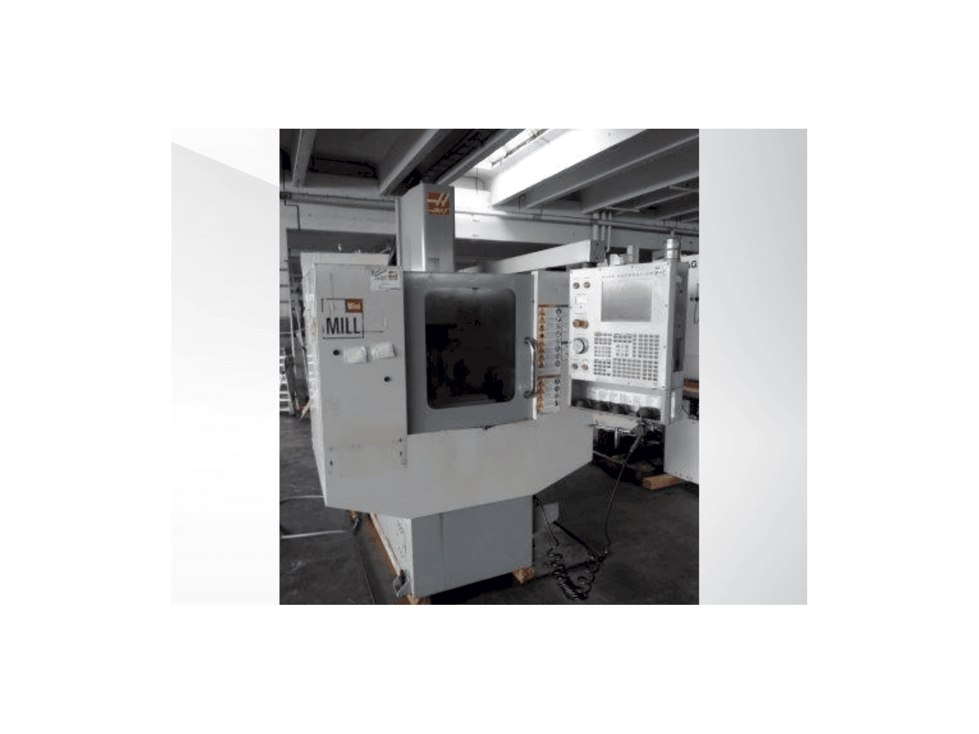 Front view of HAAS MiniMill machine