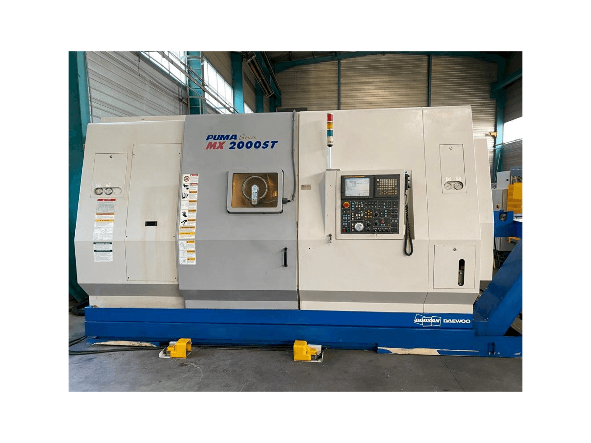 Front view of Doosan PUMA MX 2000 ST machine