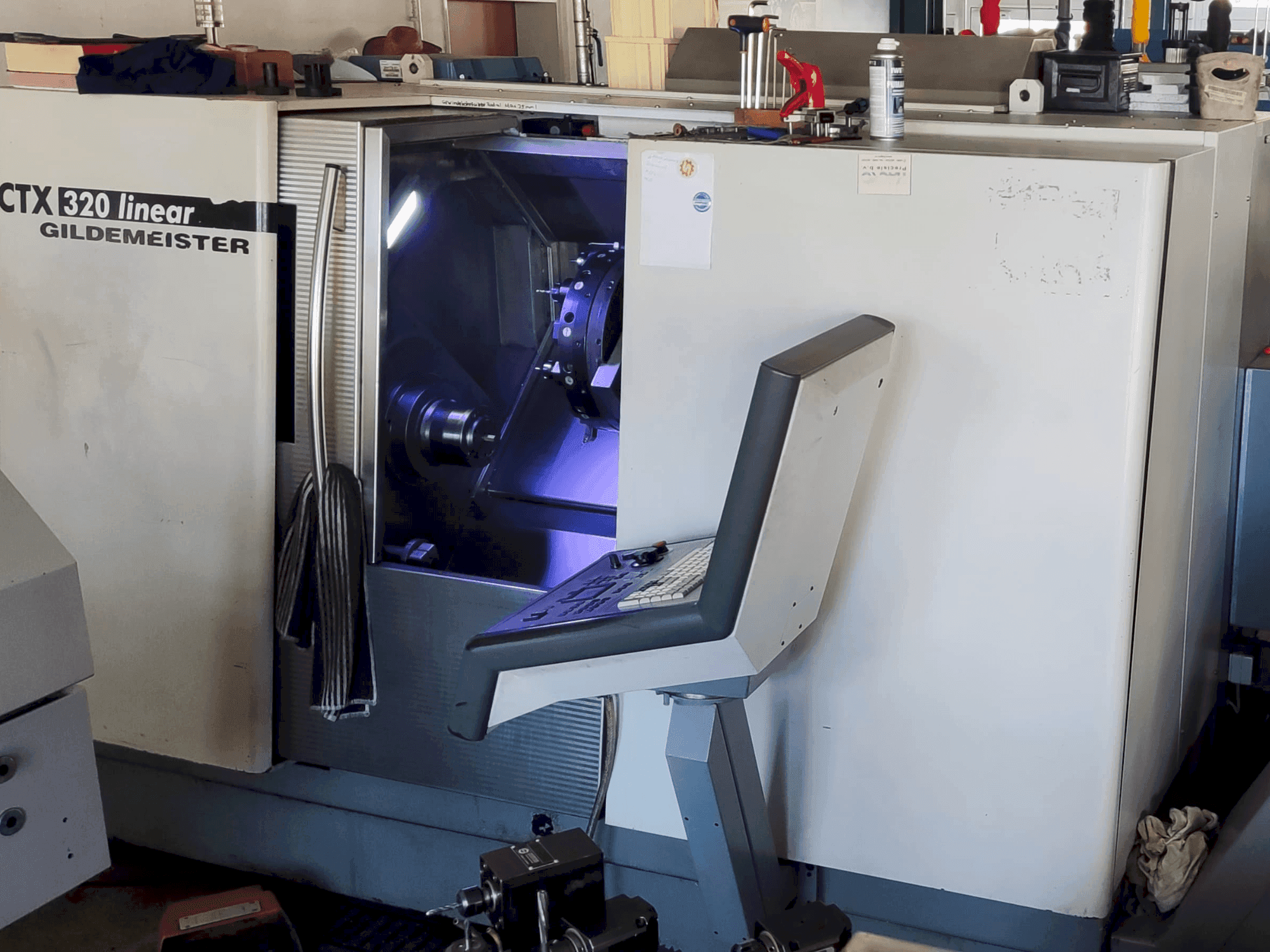 Front view of DMG GILDEMEISTER CTX 320 linear V3 machine