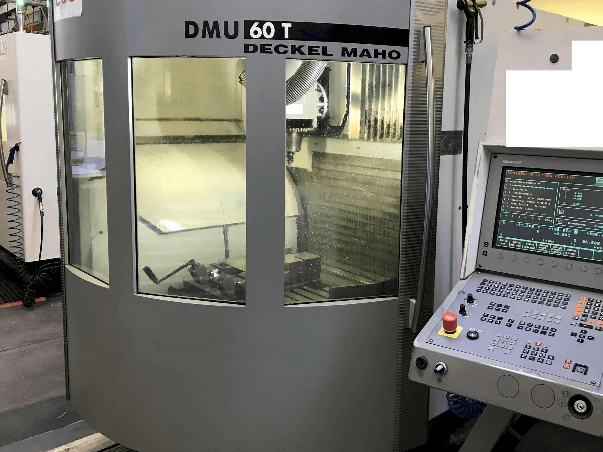 Front view of DECKEL MAHO DMU60T machine