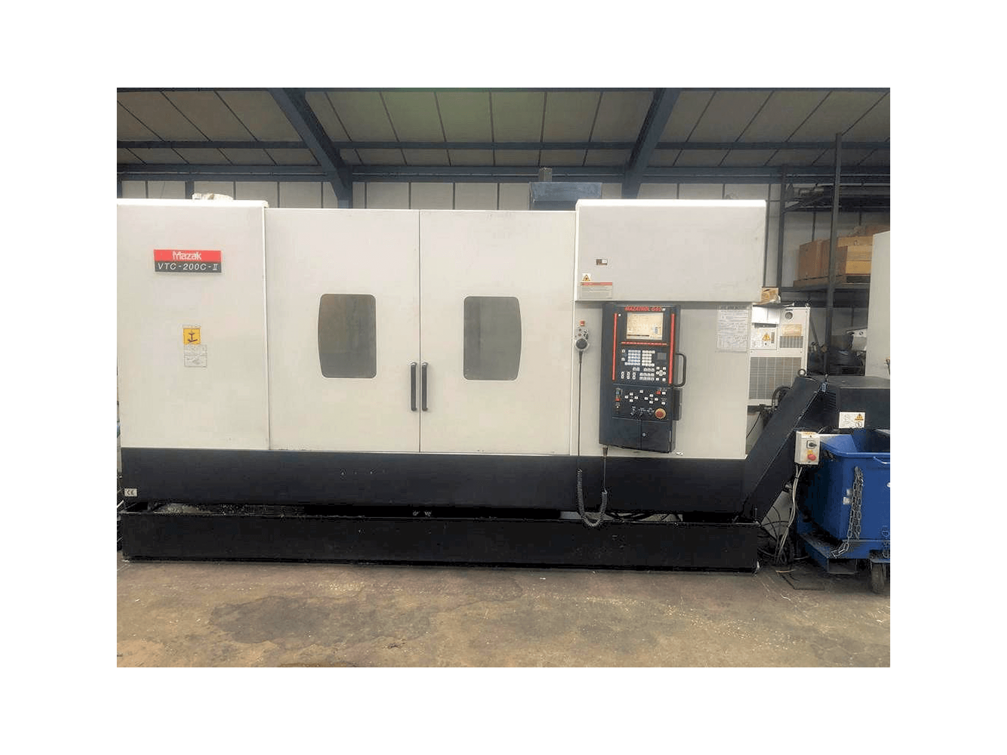 Front view of Mazak VTC-200C-II machine