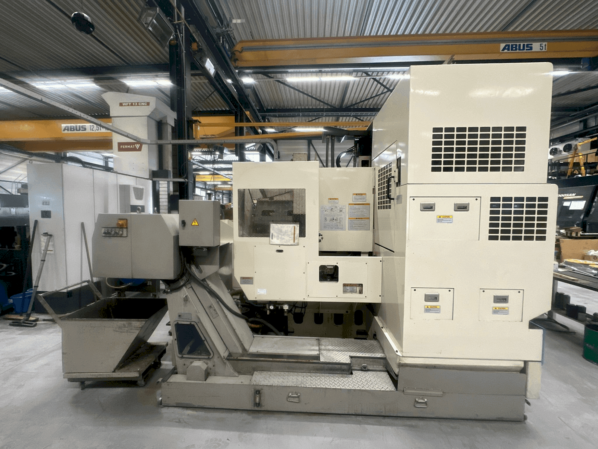 Front view of Okuma MX-55VB machine