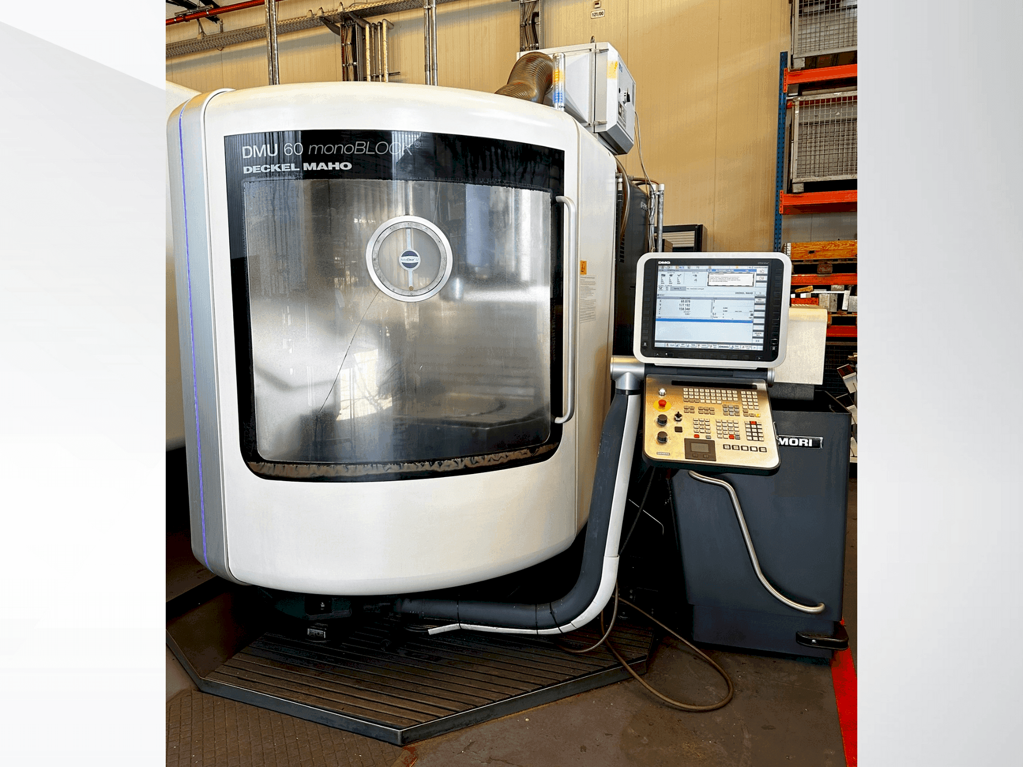 Front view of DMG MORI DMU 60 monoBLOCK machine