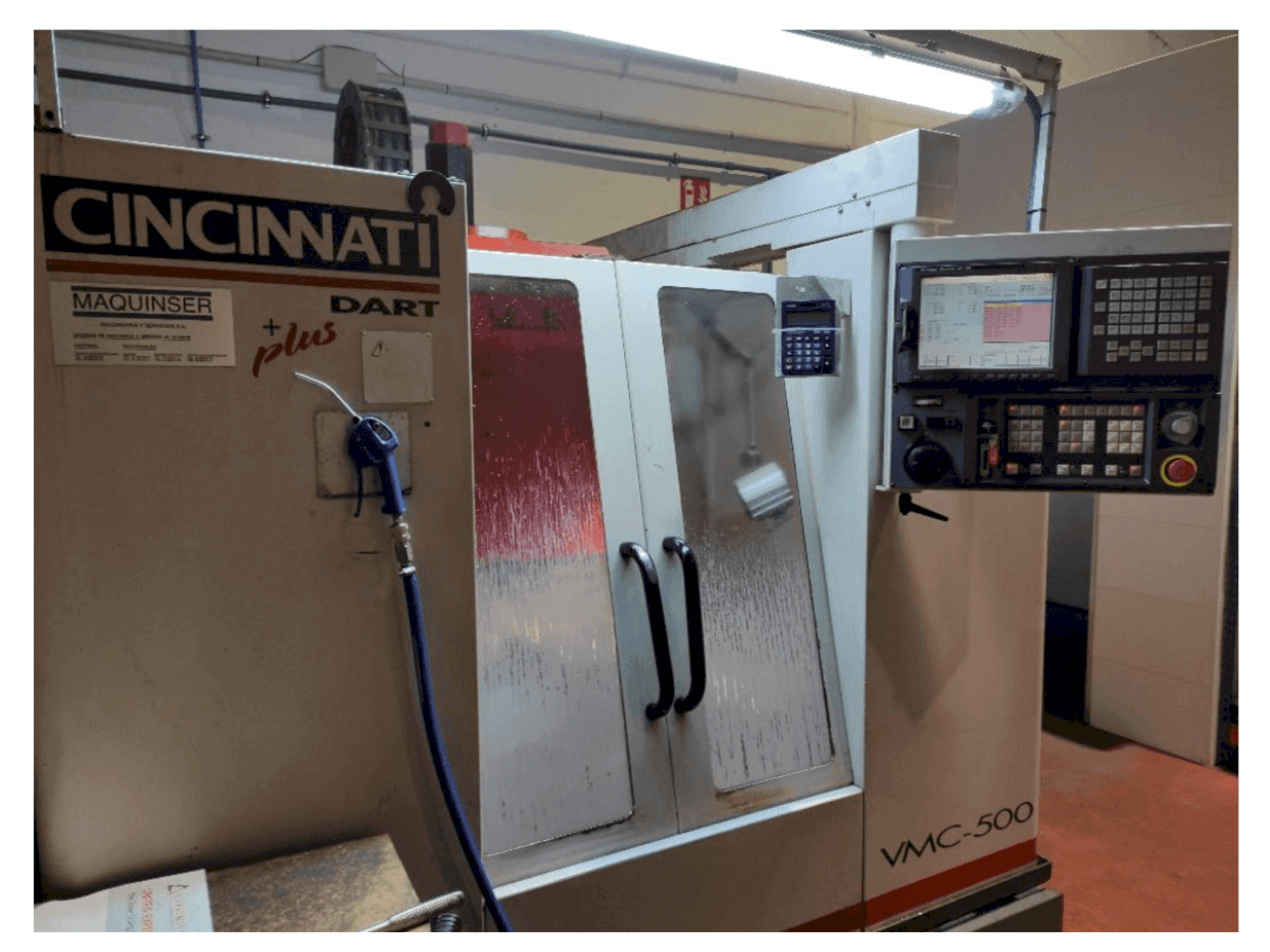Front view of Cincinnati Dart Plus VMC-500 machine
