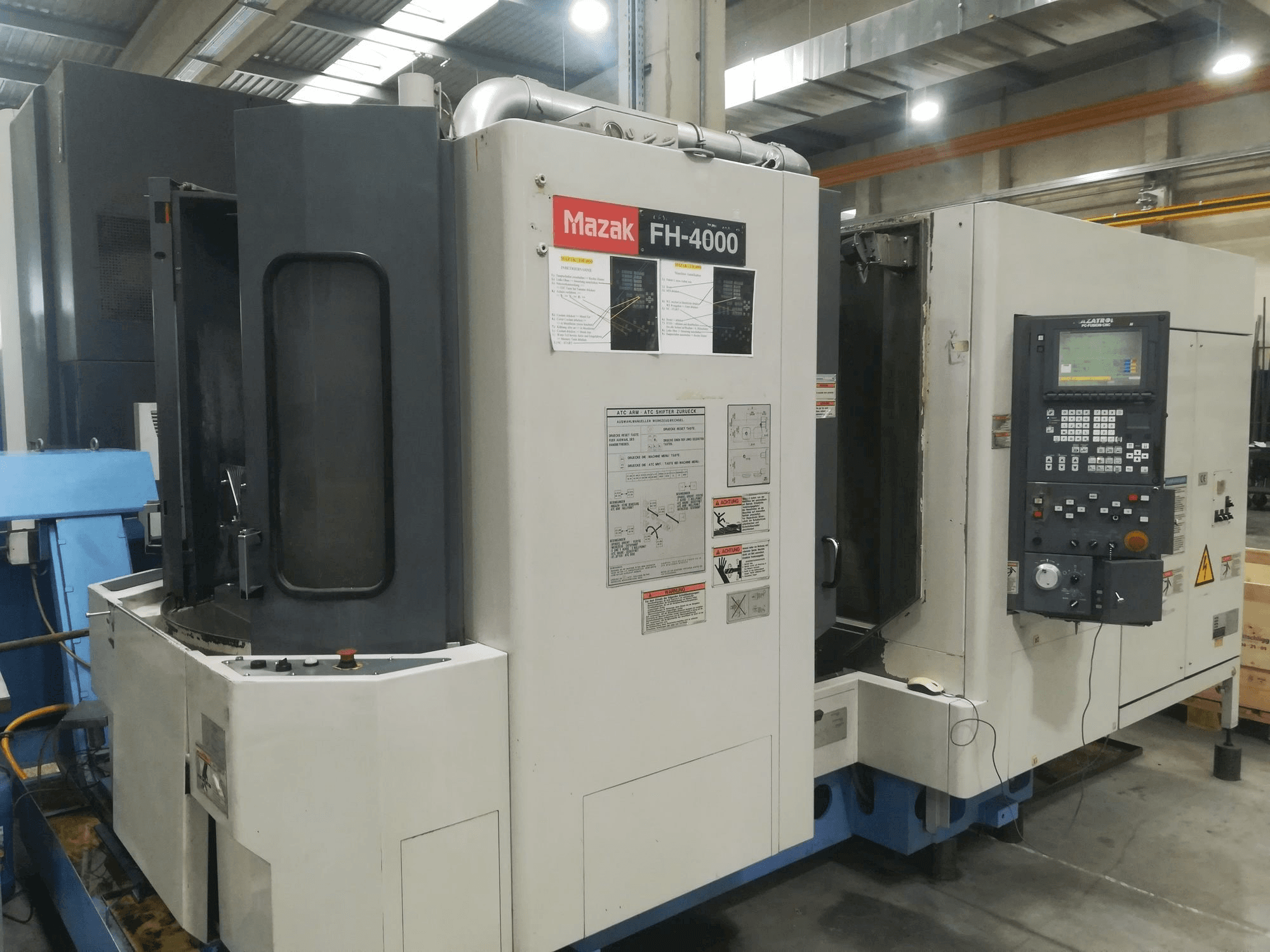 Front view of Mazak FH-4000 machine