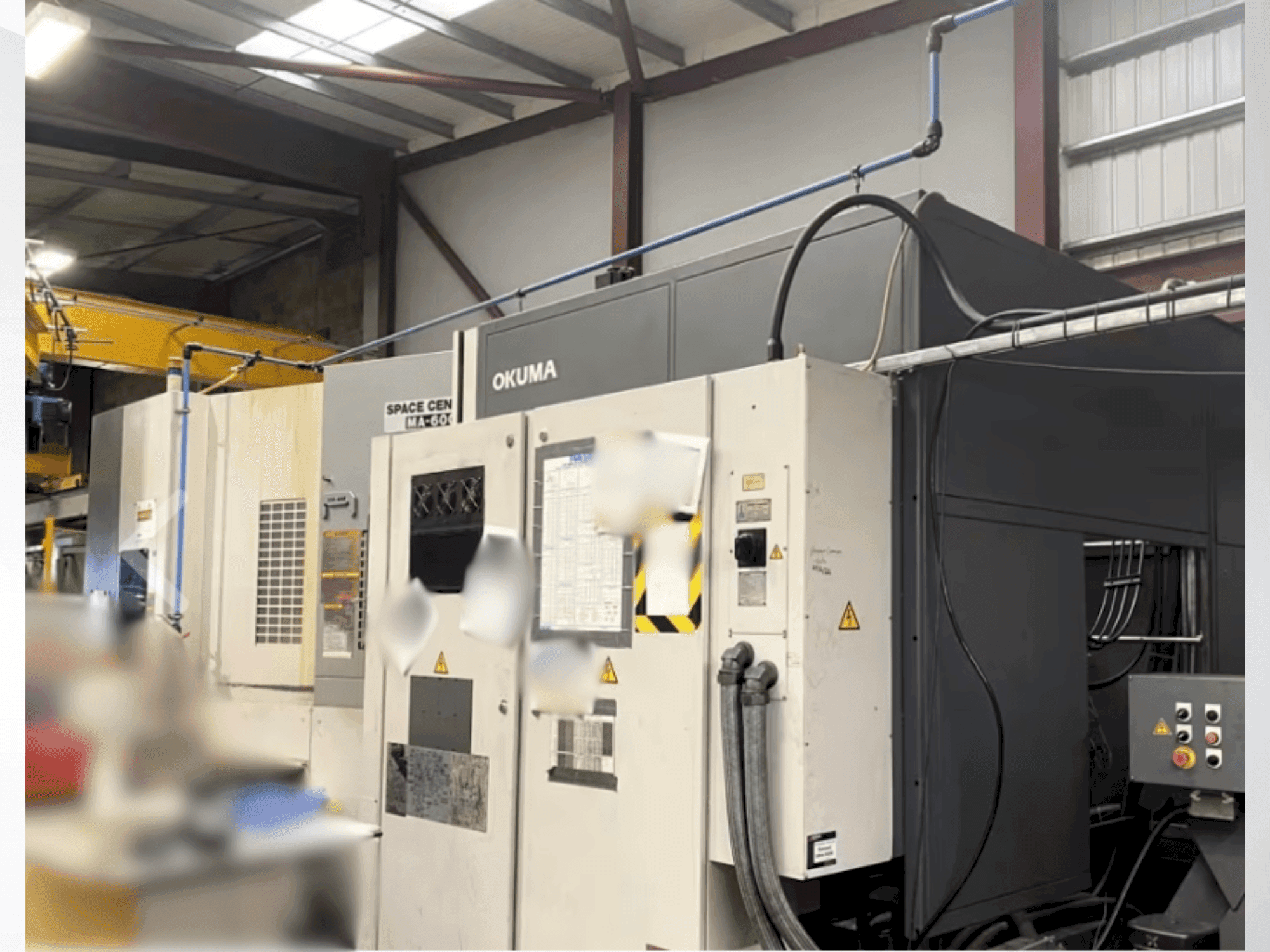 Front view of Okuma MA 600 machine
