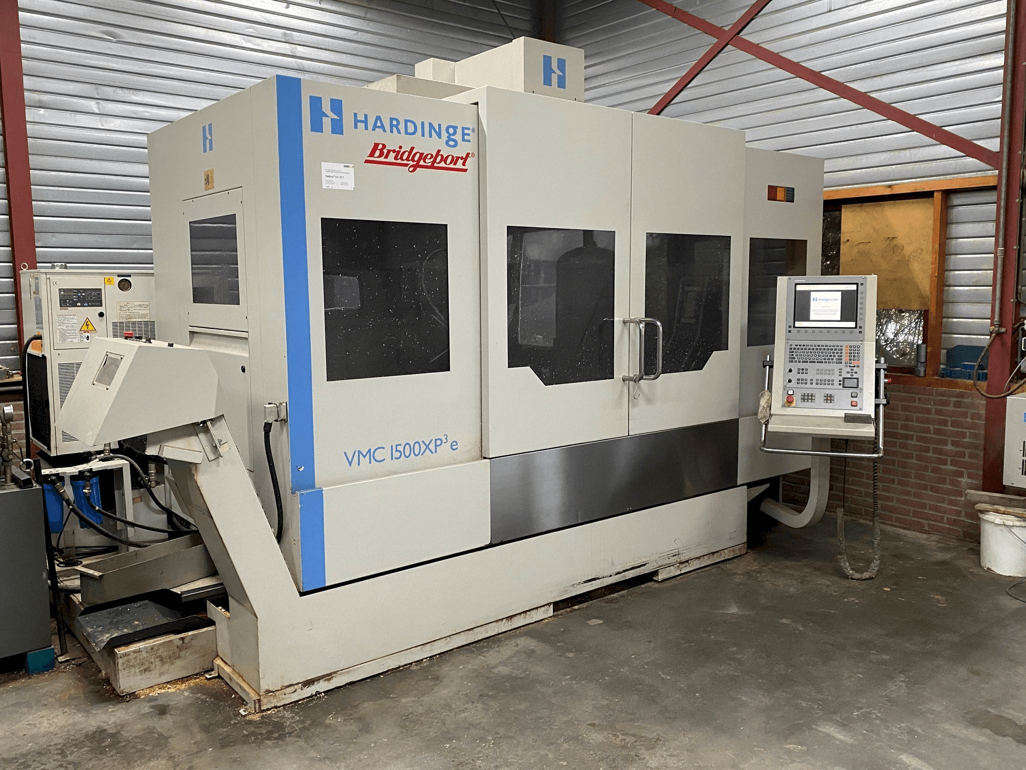 Front view of Bridgeport VMC 1500XP machine
