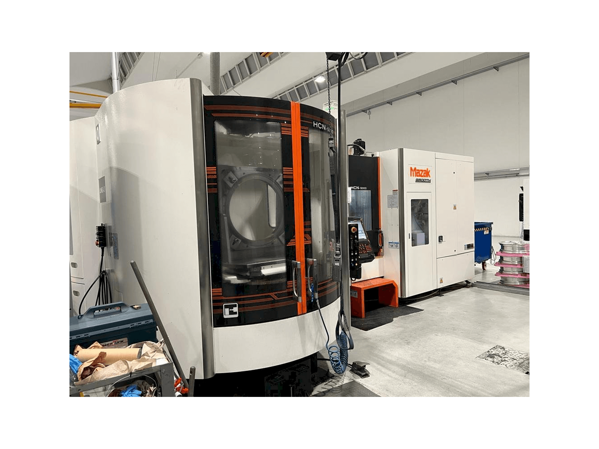 Front view of Mazak HCN-5000 machine