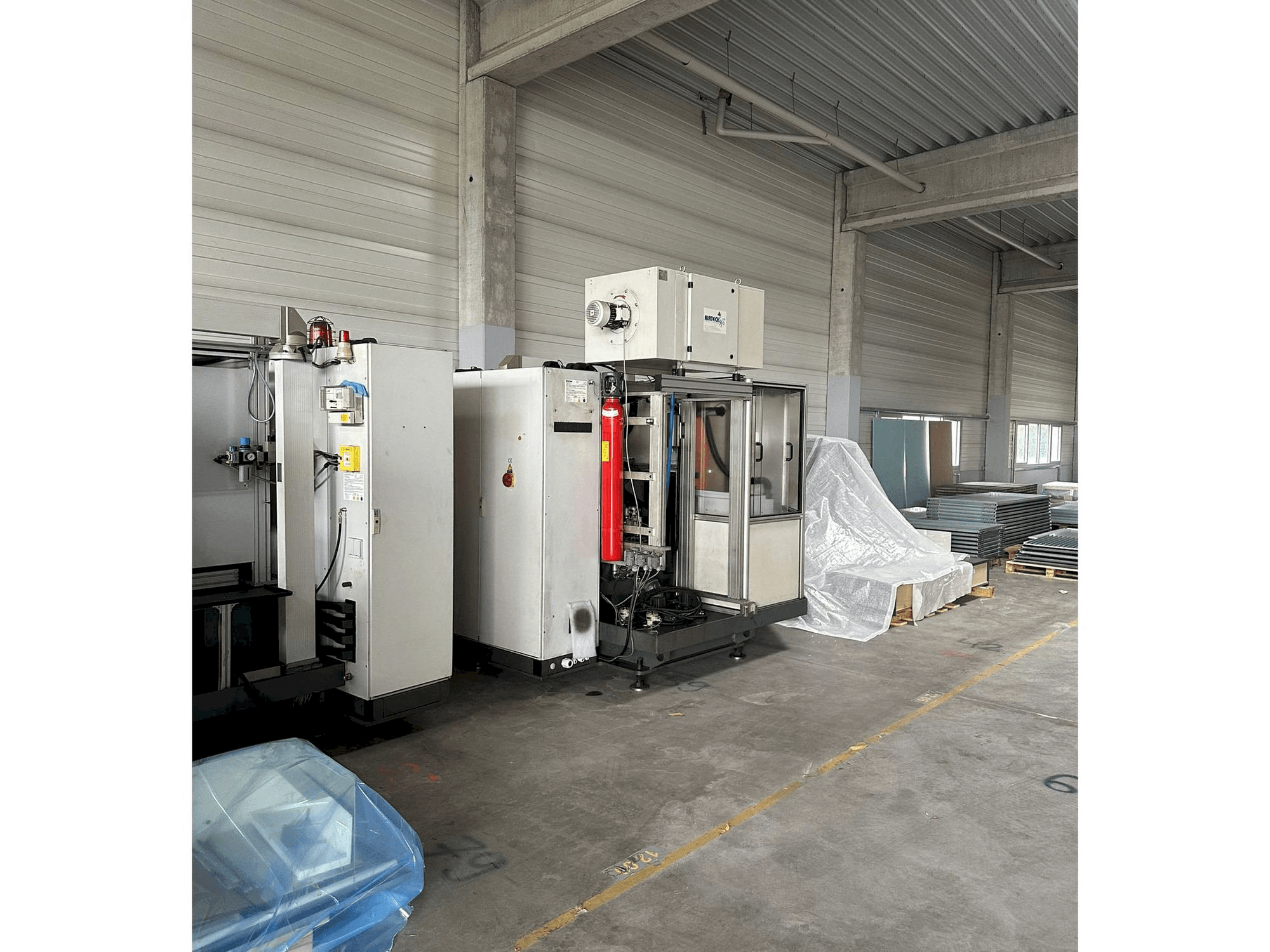 Front view of Geiger CNC machine