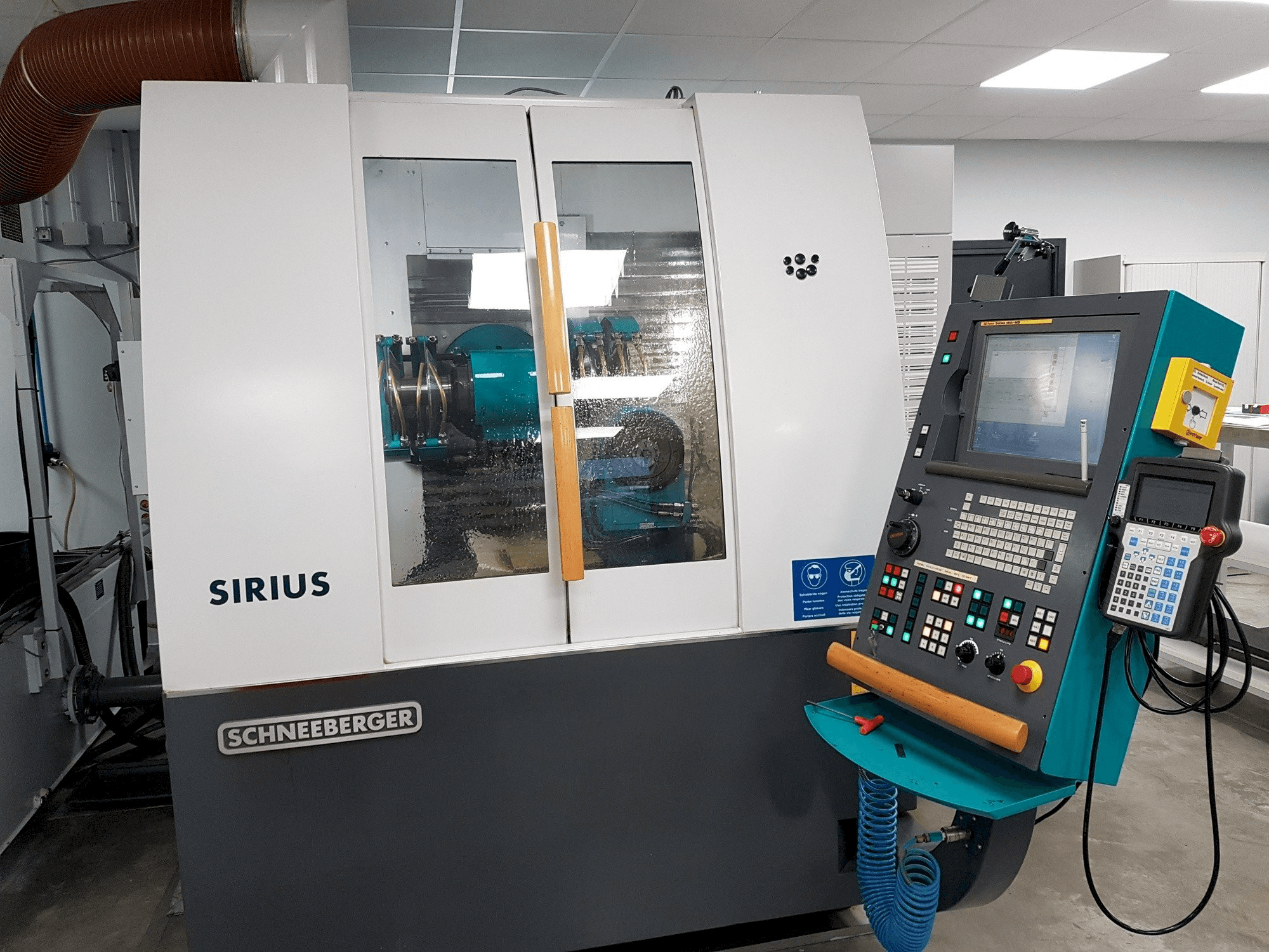 Front view of Schneeberger Sirius HPM machine