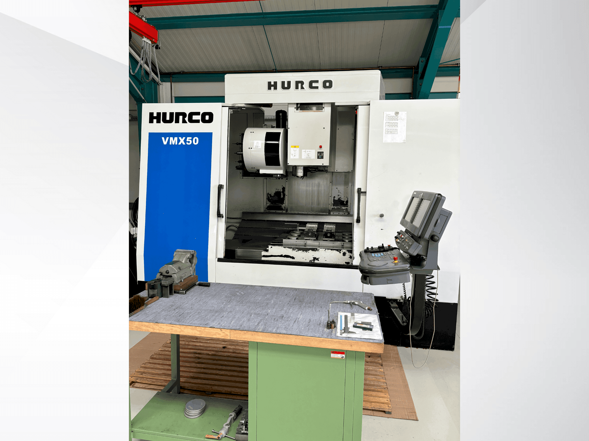 Front view of Hurco VMX50 machine