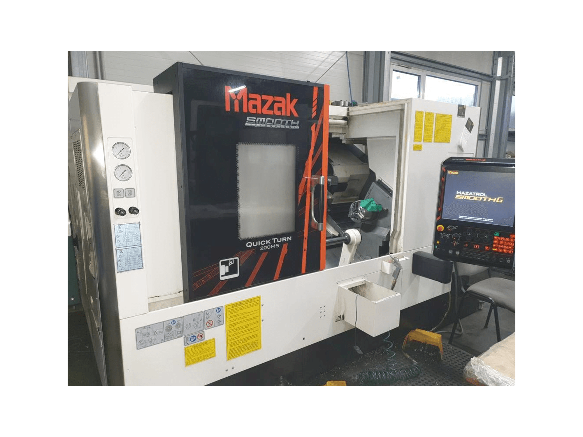 Front view of Mazak Quick Turn 200MS machine