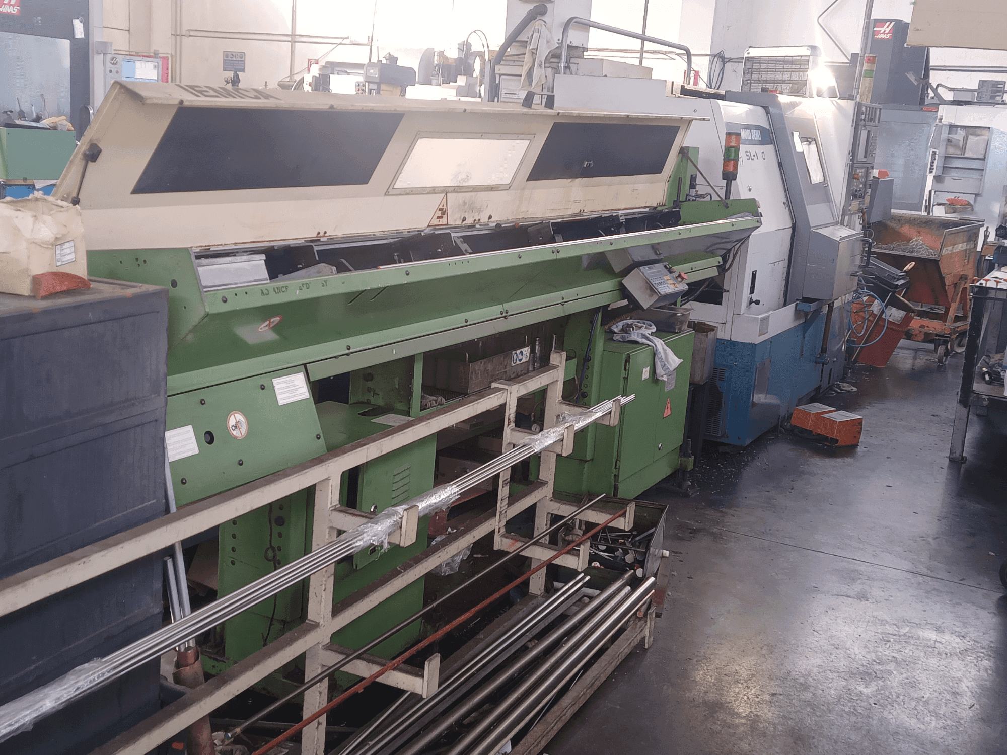 Front view of DMG Mori Seiki 150 SL machine