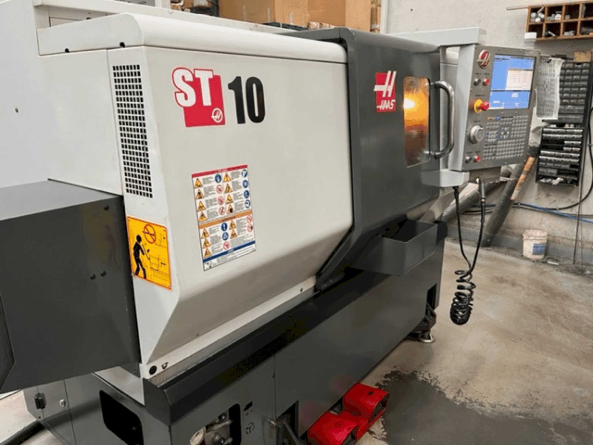 Front view of HAAS ST 10 machine