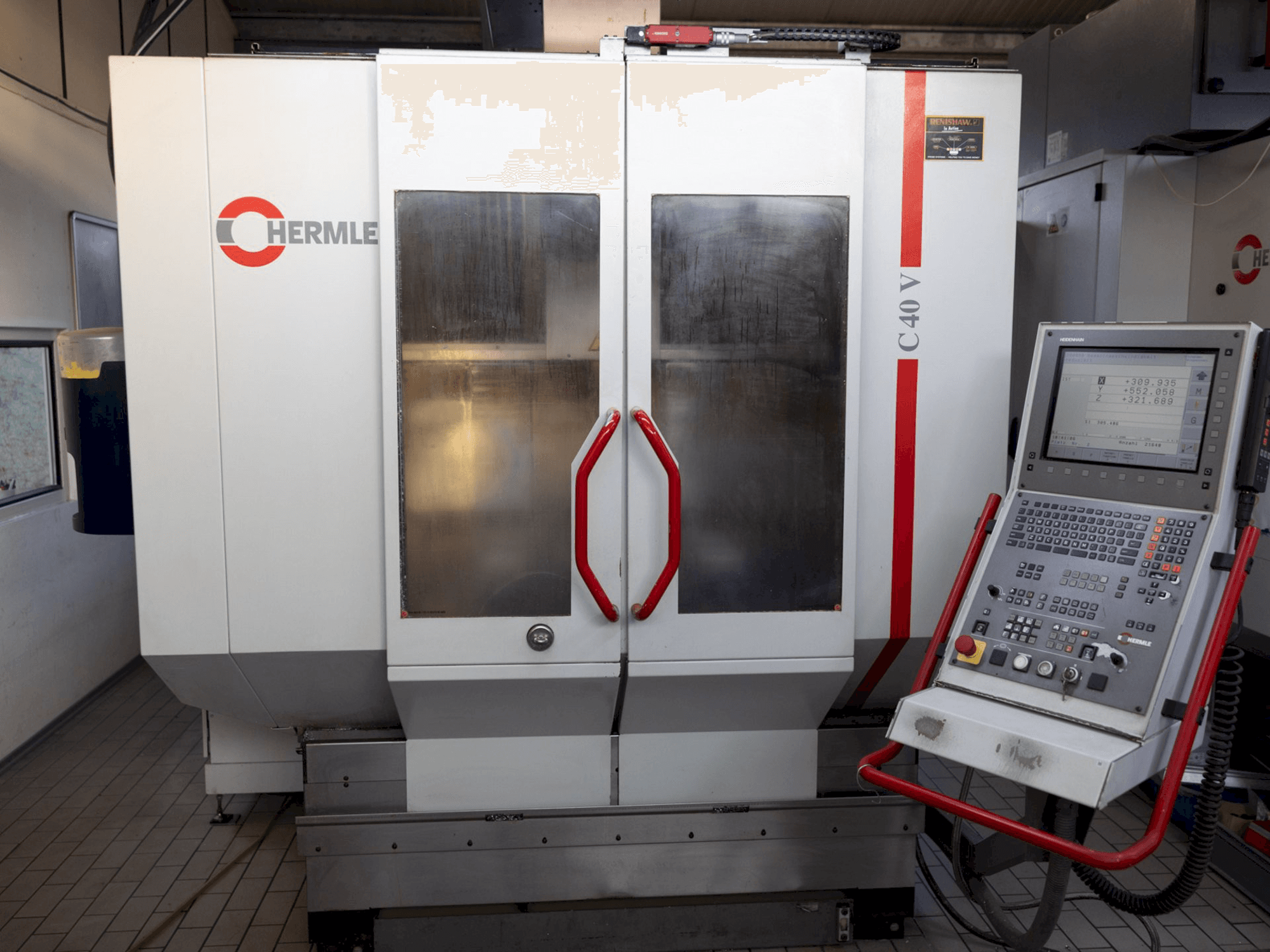 Detail of HERMLE C 40 V machine