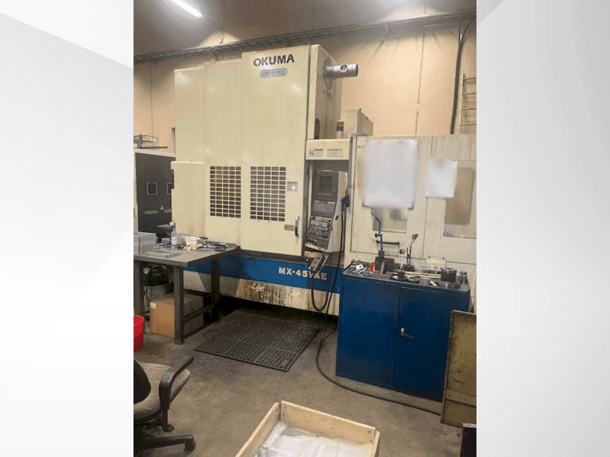 Front view of Okuma MX-45VAE machine