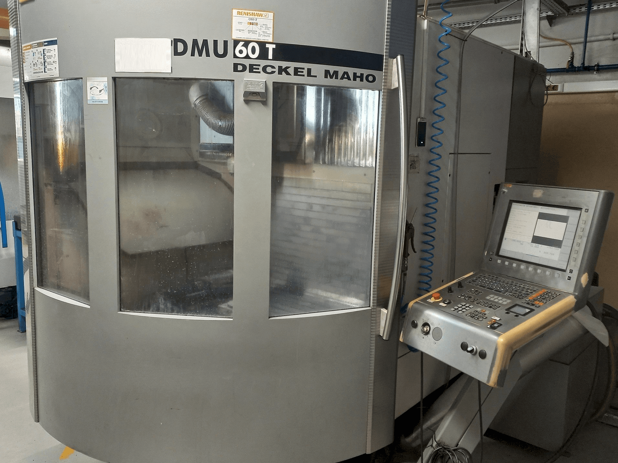 Front view of DMG DMU 60T machine