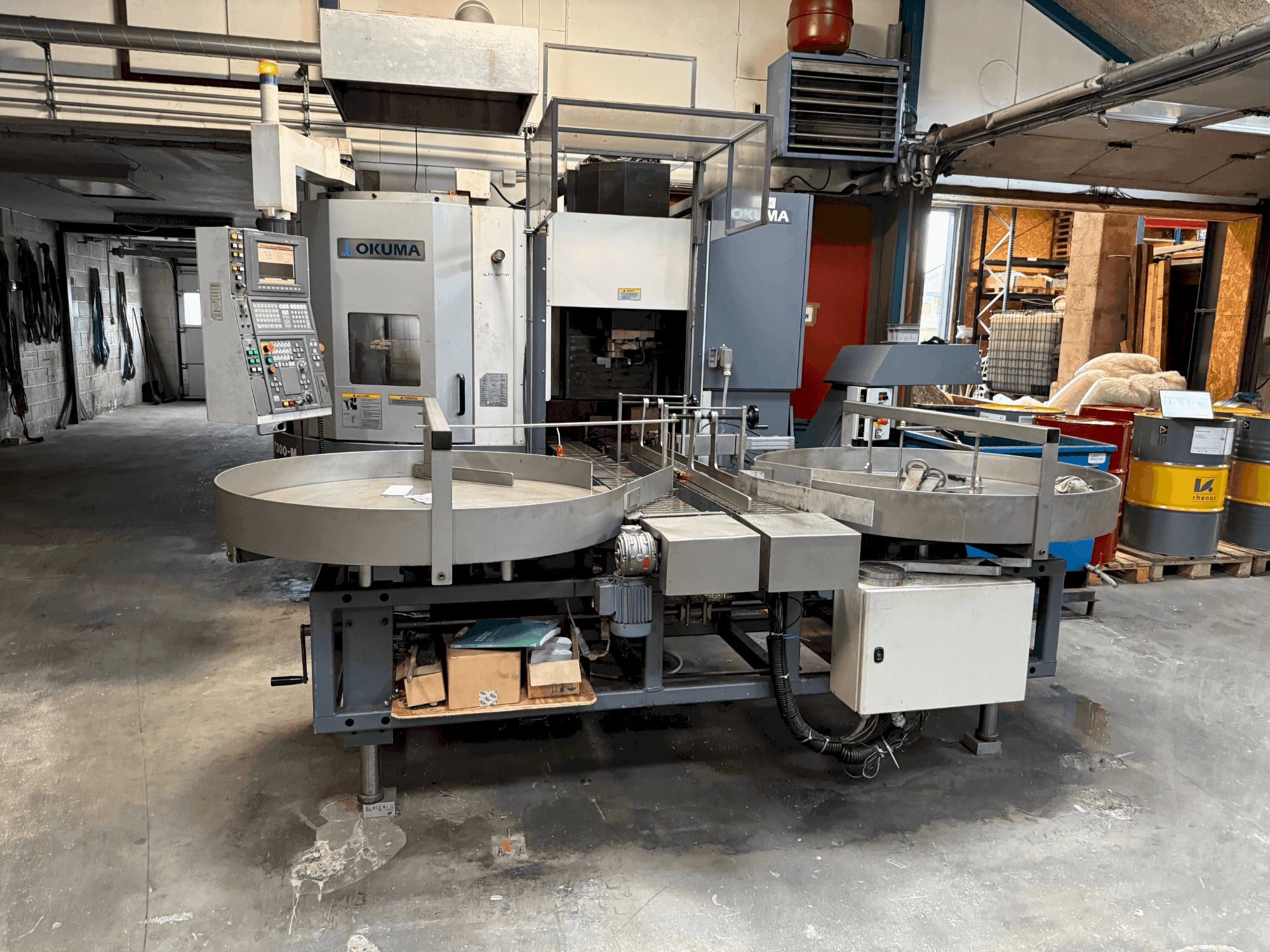 Front view of Okuma VTurn LVT300-M machine