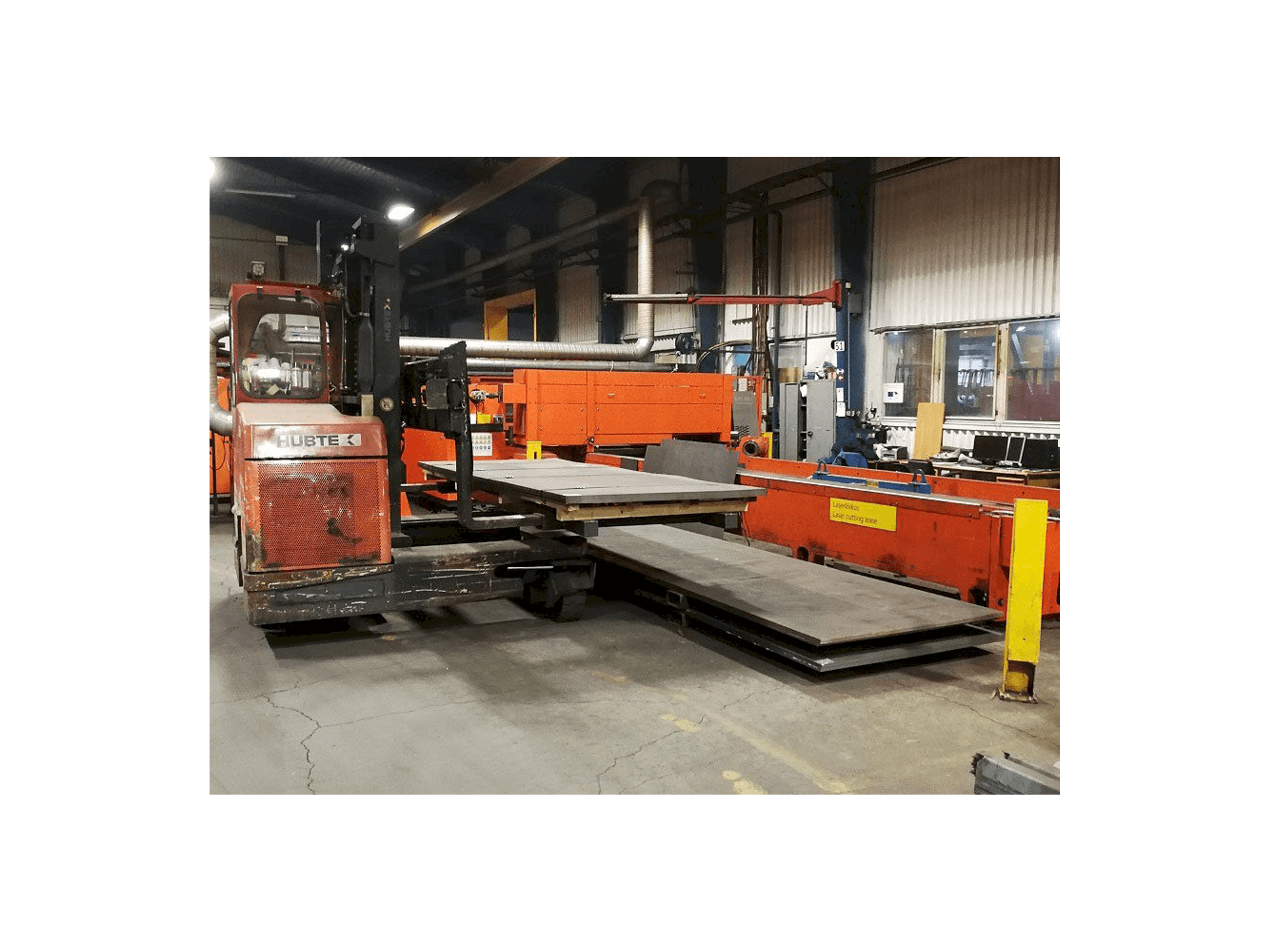 Front view of Bystronic ByStar 3015 machine