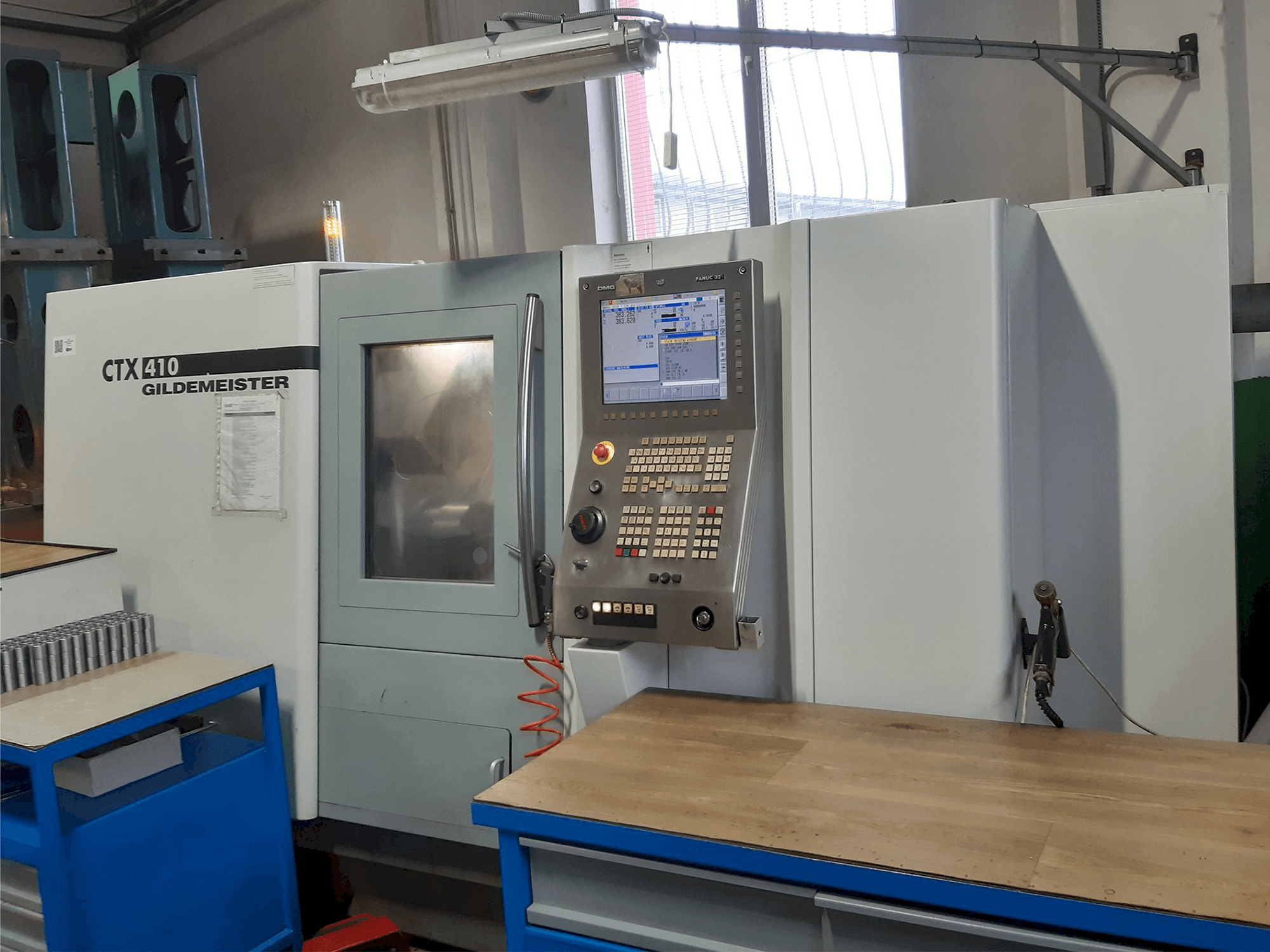 Front view of Gildemeister CTX 410 machine