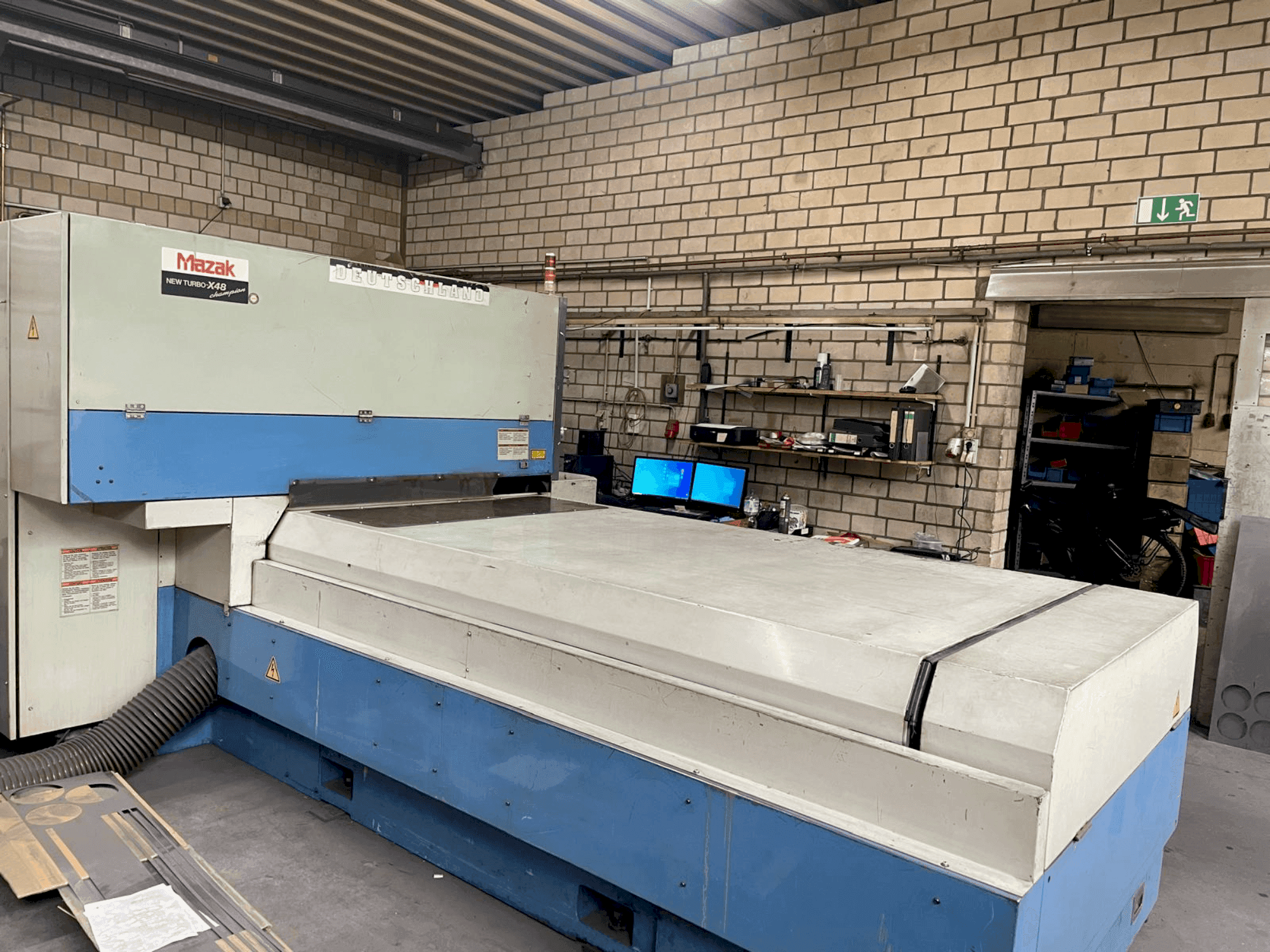 Front view of Mazak NT-X48 machine