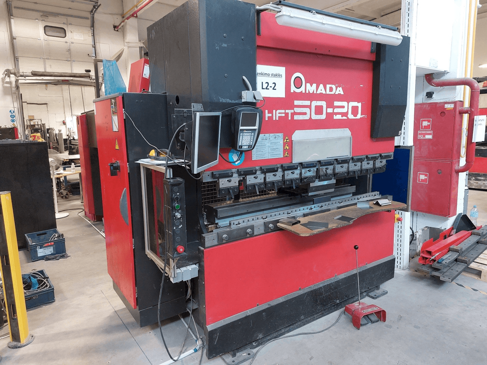 Front view of AMADA HFT 50-20 machine