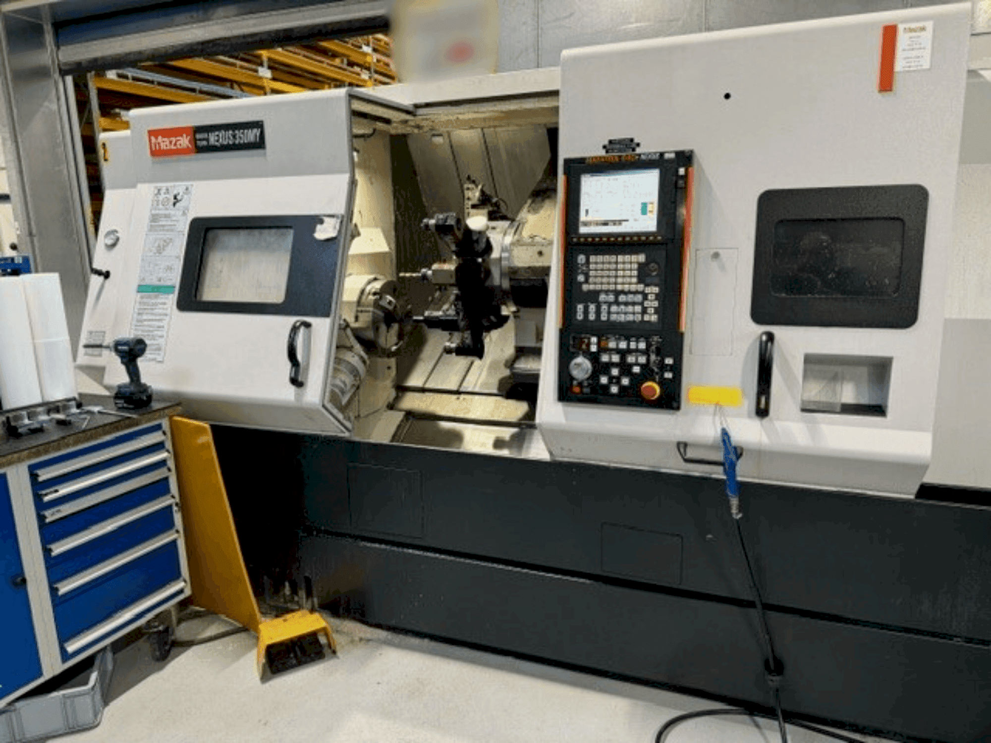 Front view of Mazak QTN-350MY machine