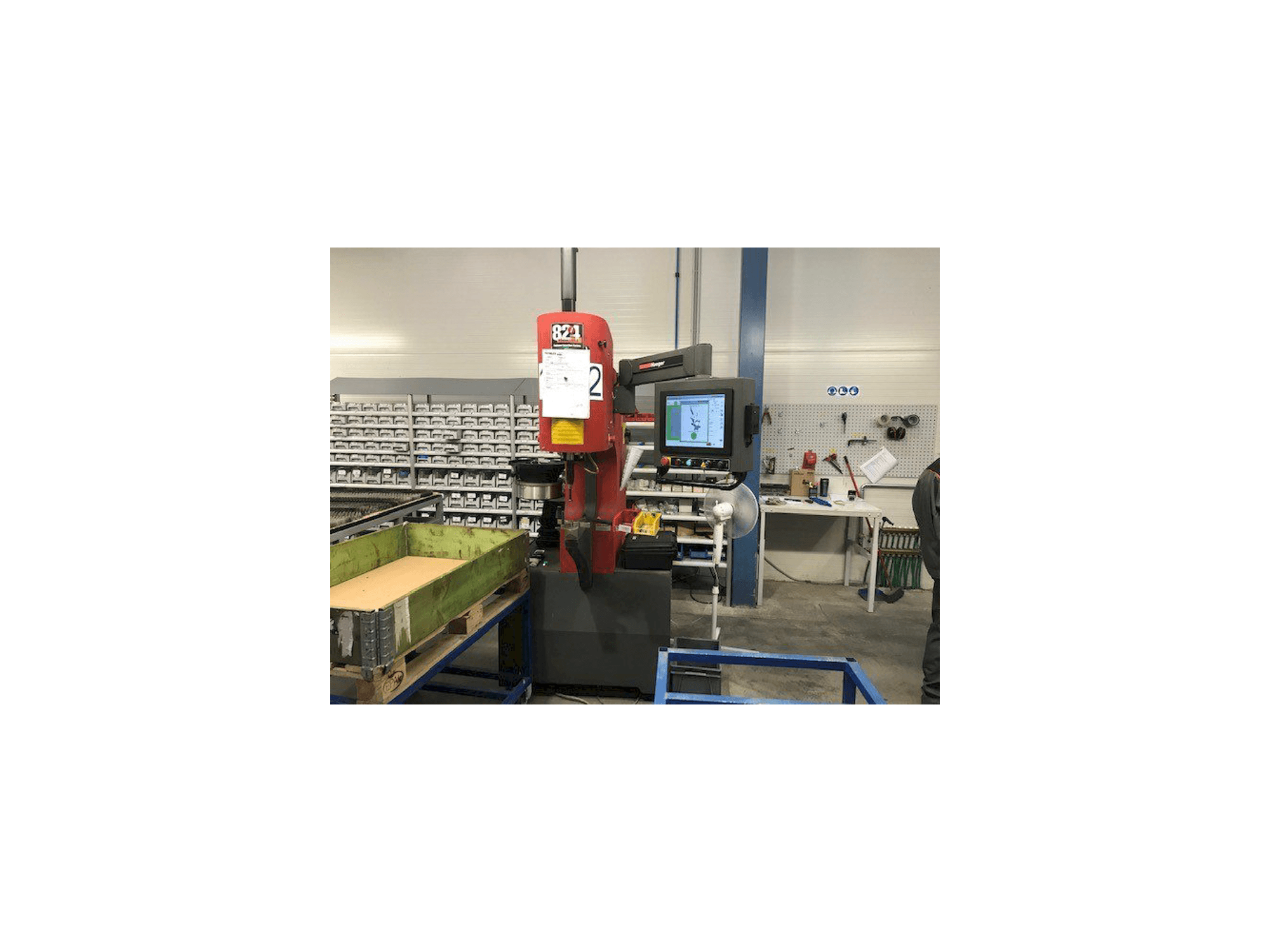 Left side view of Haeger WT-824 4e machine