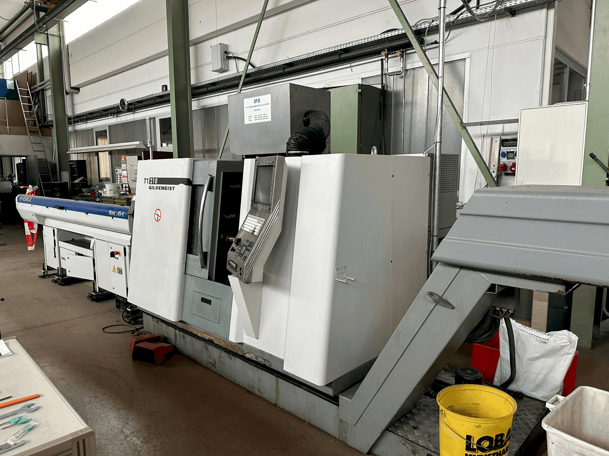 Front view of DMG CTX 210 (2006) machine
