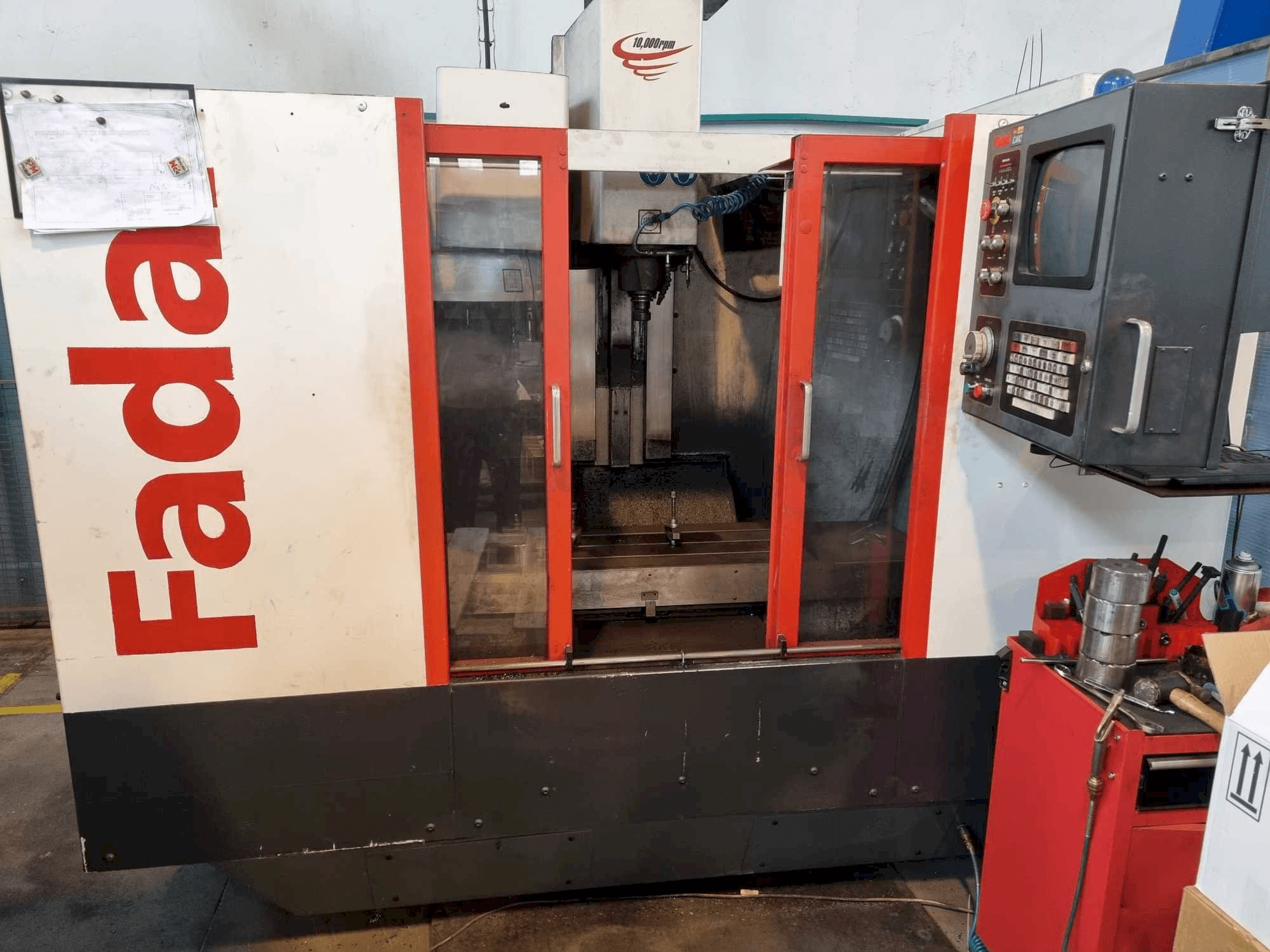 Front view of FADAL VMC 3016 machine