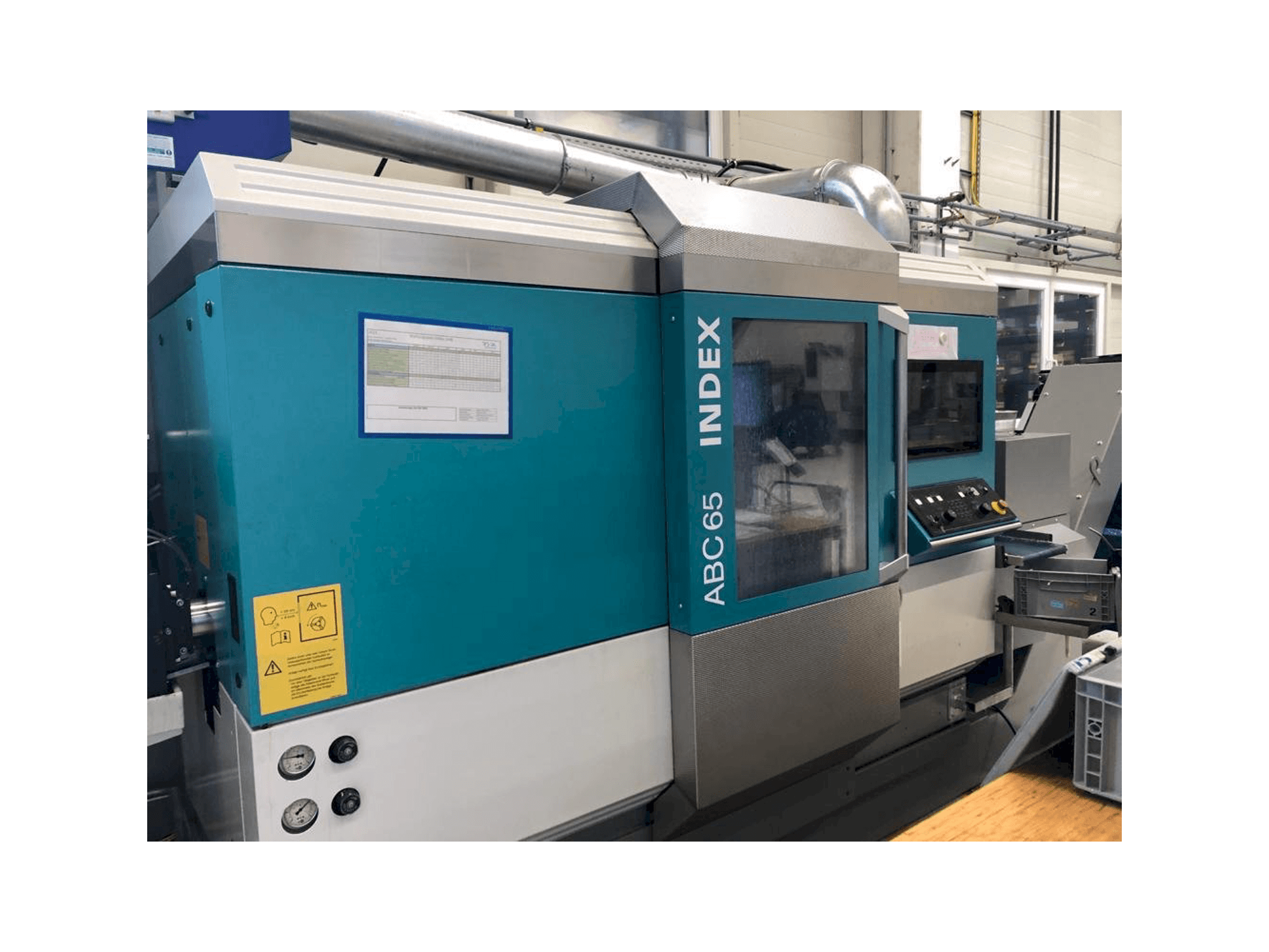 Front view of Index ABC65 machine