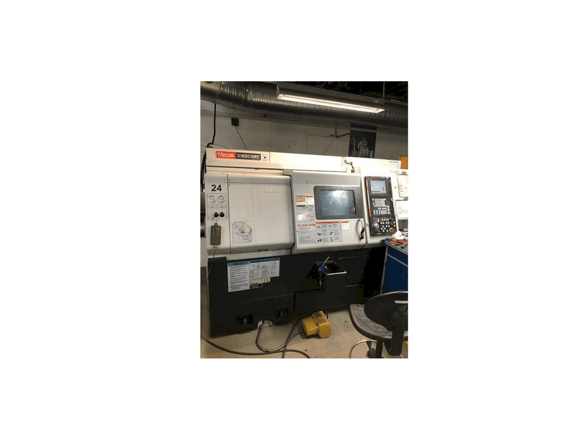 Front view of Mazak QTN 250 MSY machine