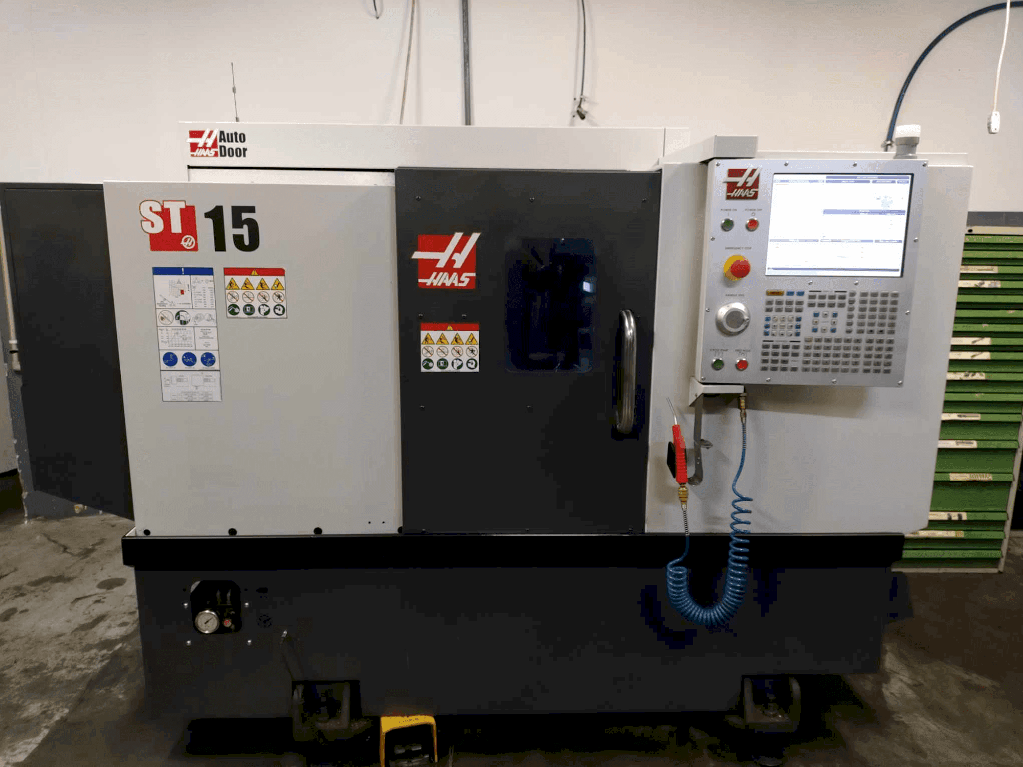Front view of HAAS ST-15 machine