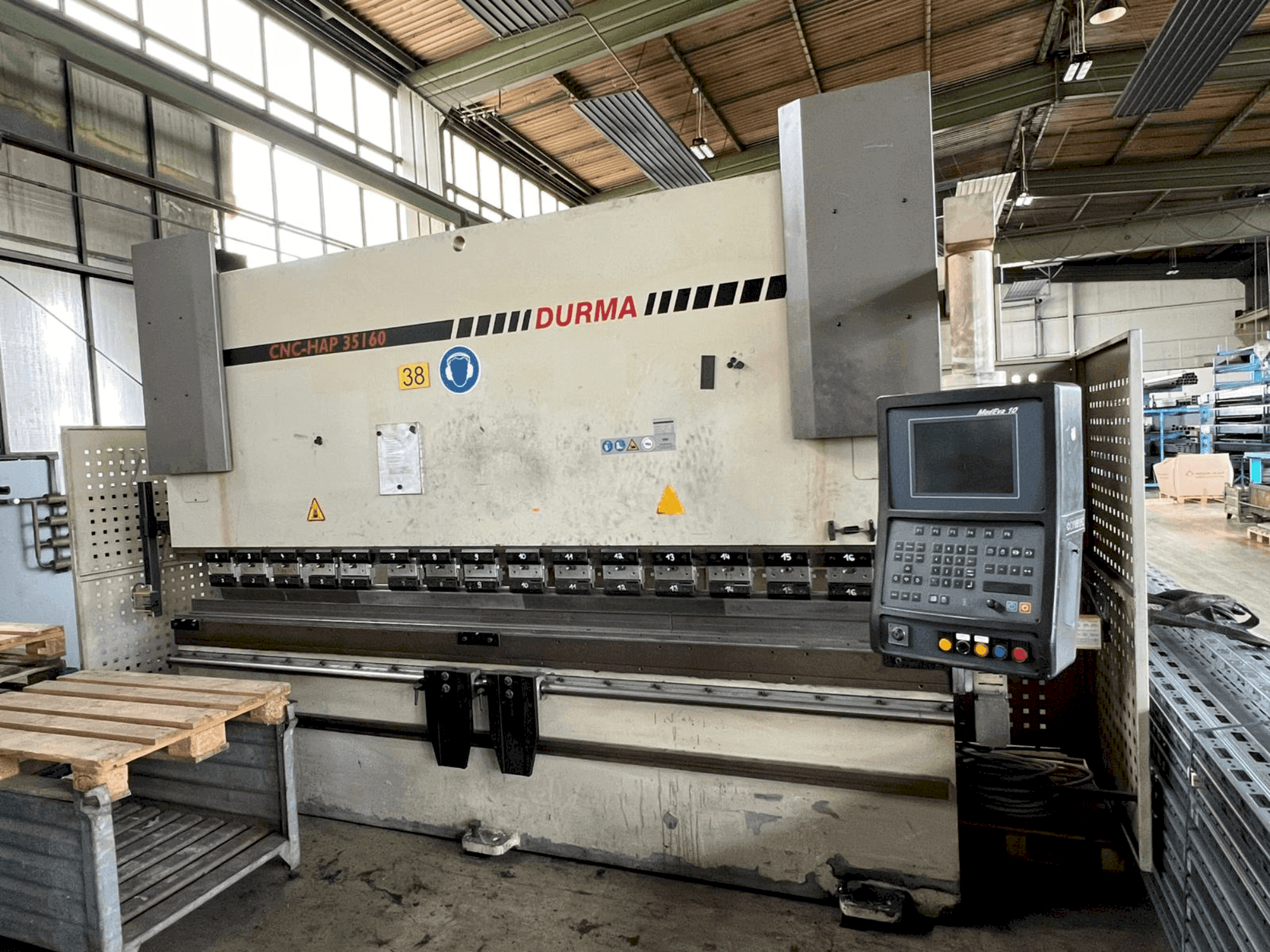 Front view of Durma CNC HAP 35160 machine