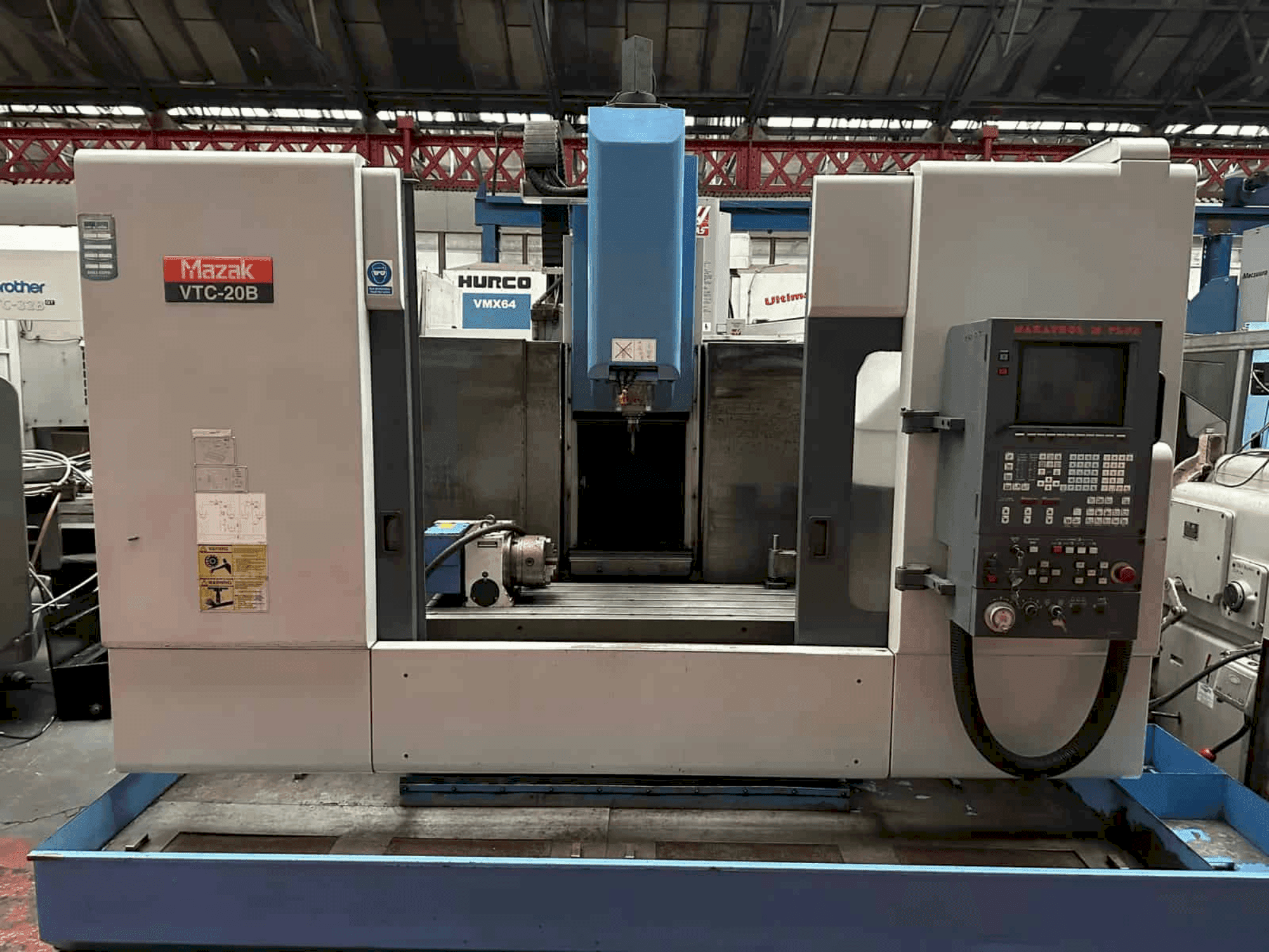 Front view of Mazak VTC - 20B machine