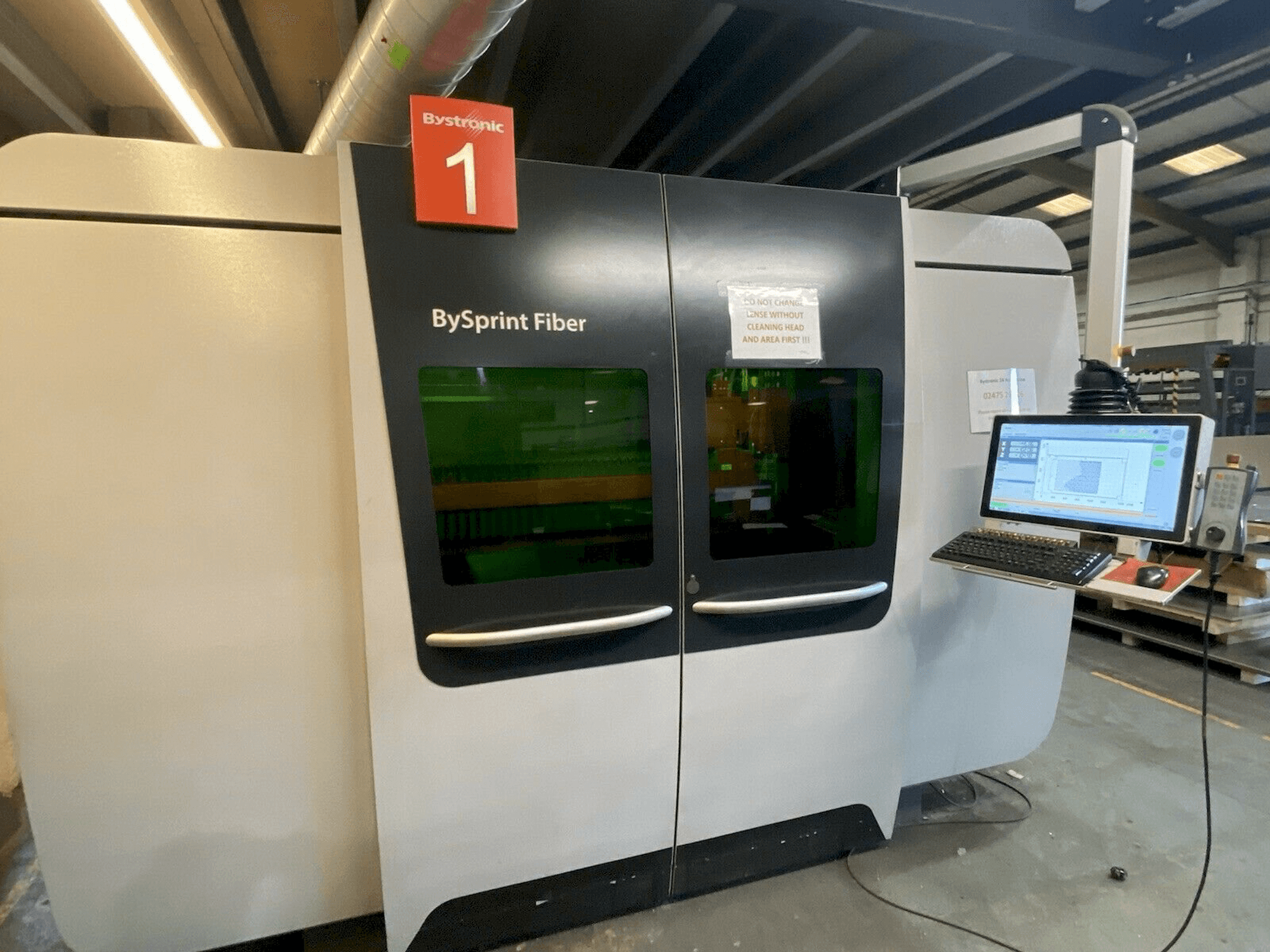 Front view of Bystronic Bysprint 3015 machine