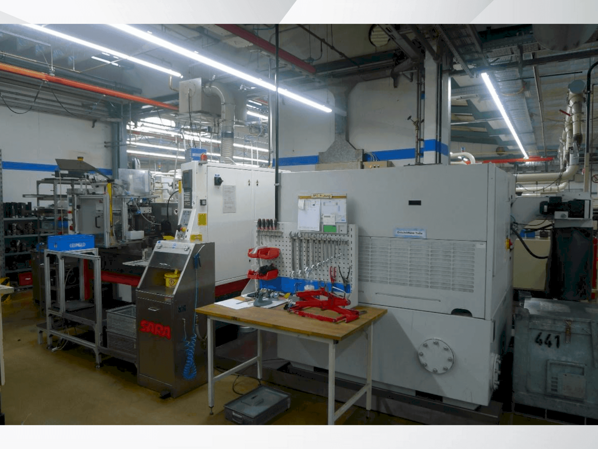 Side view of TSCHUDIN ecoLine 400 machine