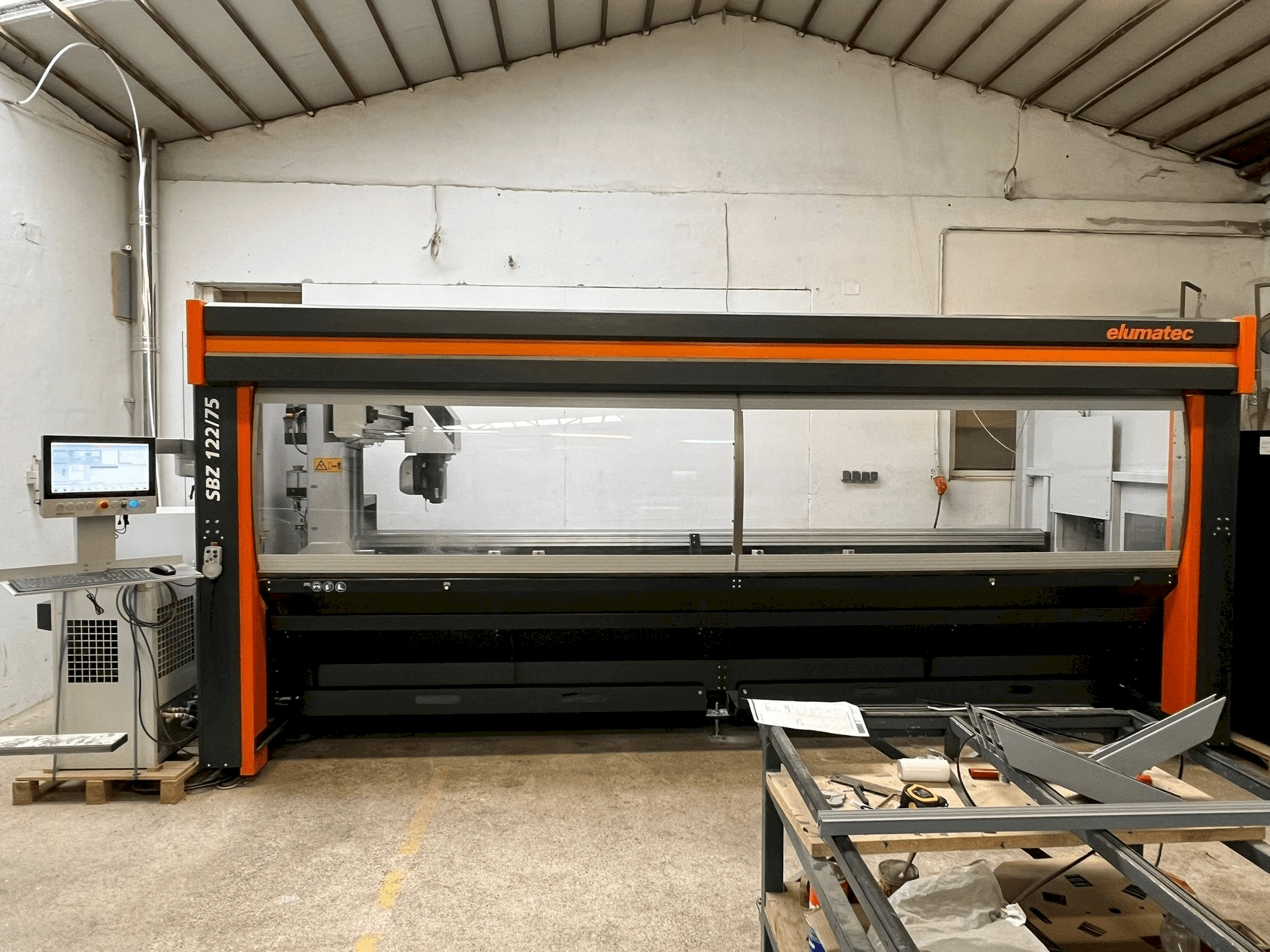 Front view of Elumatec SBZ 122/75 machine