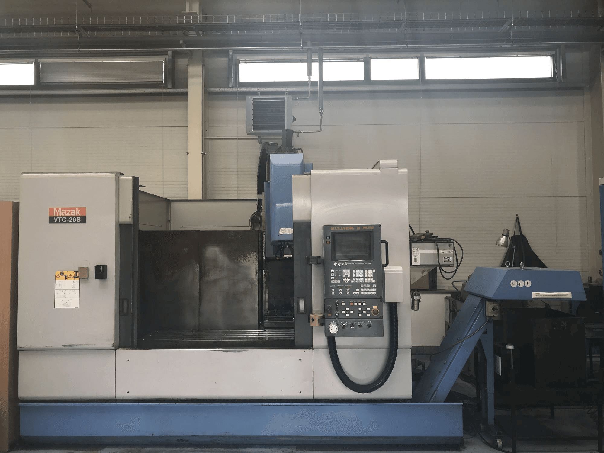 Front view of Mazak VTC-20B machine