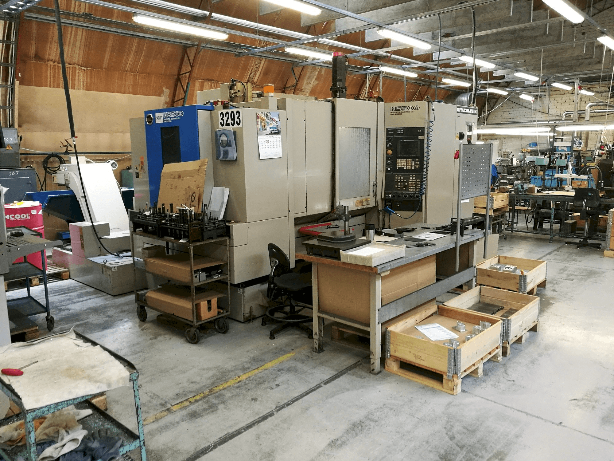 Front view of HITACHI SEIKI HS 500 machine