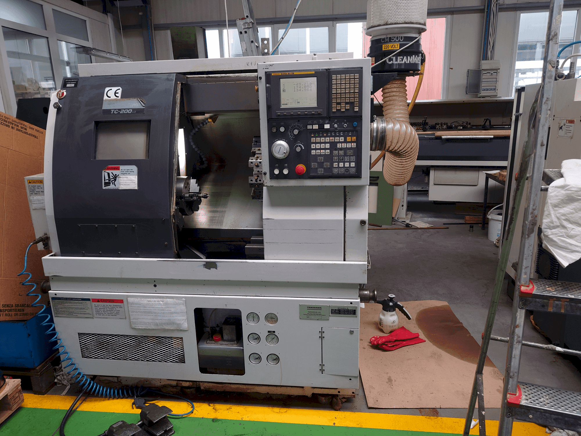 Front view of Takisawa TC-200 L3 machine