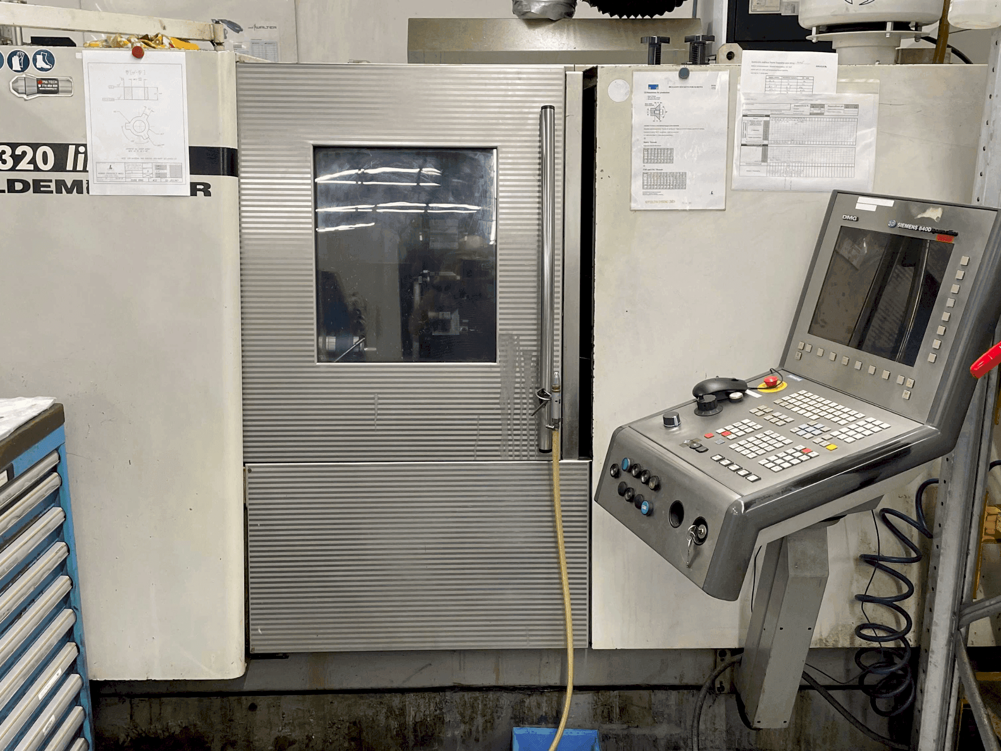 Front view of DMG CTX 320 linear machine