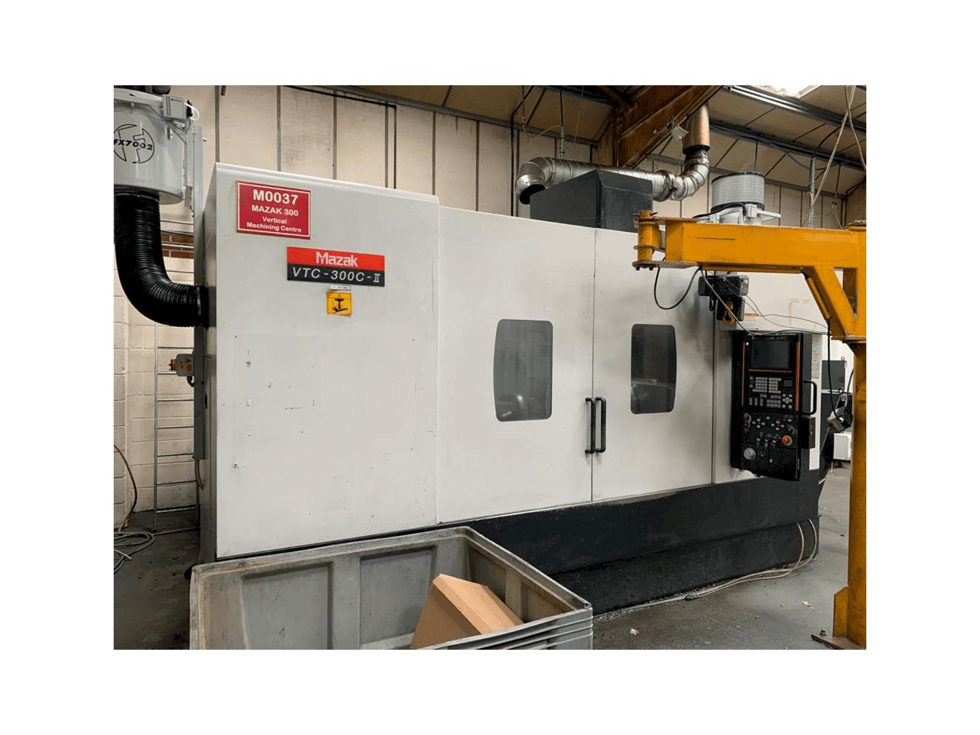 Front view of Mazak VTC-300C-II machine
