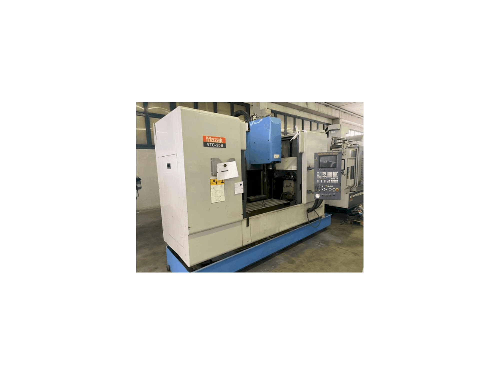 Front view of Mazak VTC-20B machine