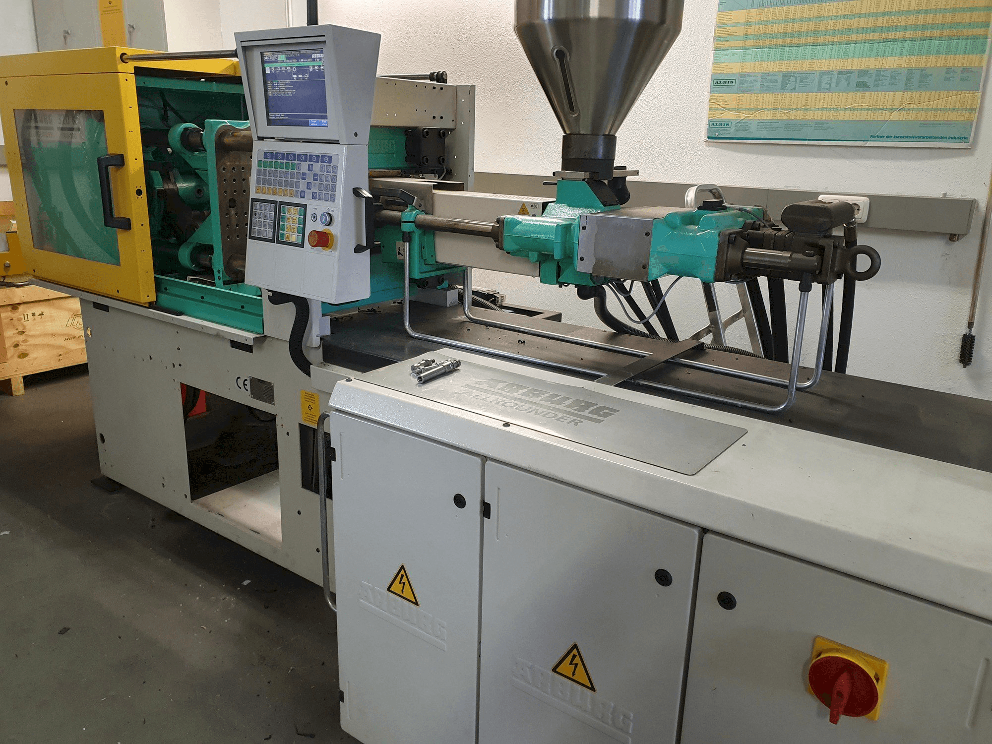 Front view of Arburg Allrounder 320 KS 700-100 machine