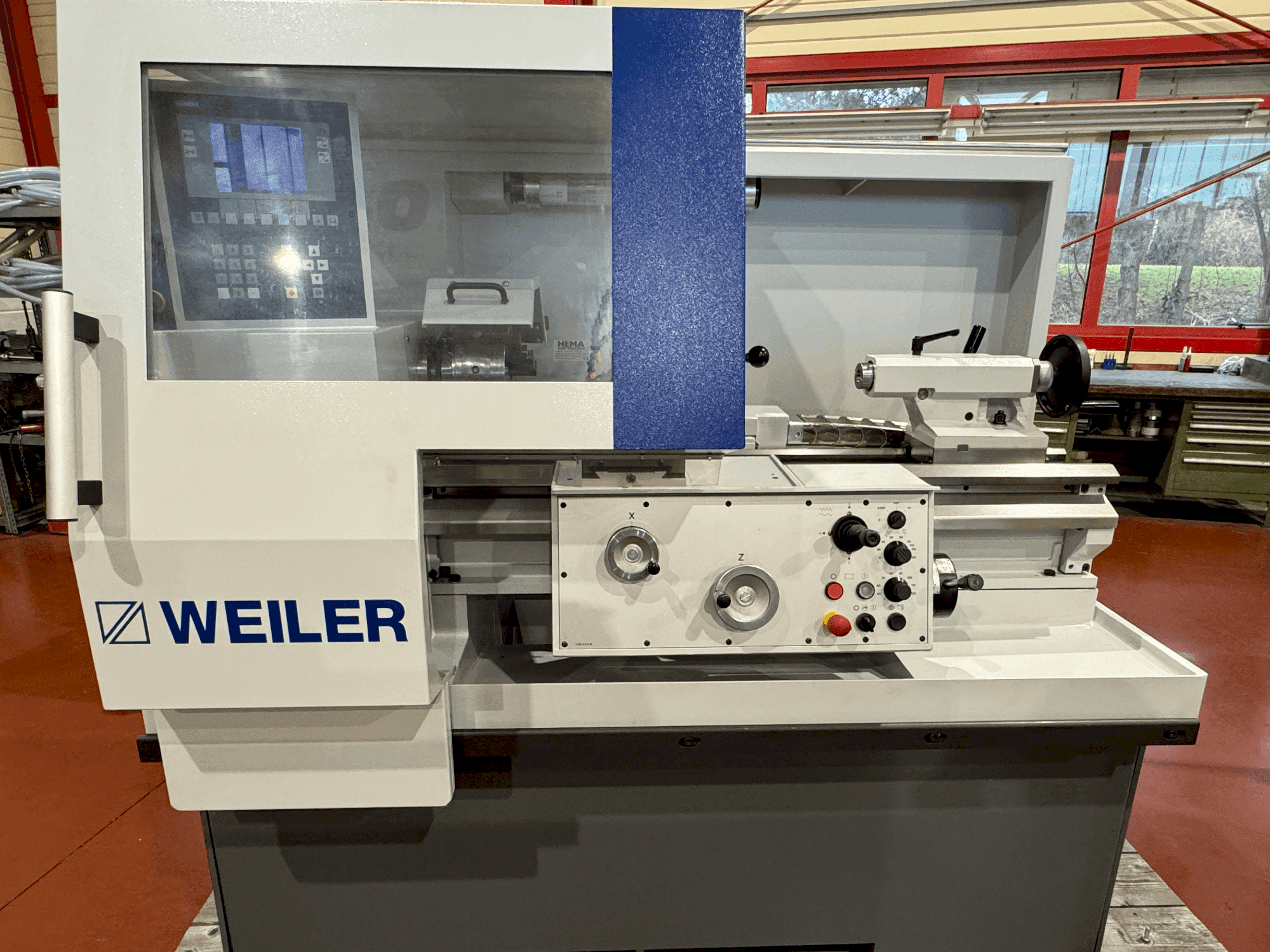 Front view of Weiler C 30x750 machine