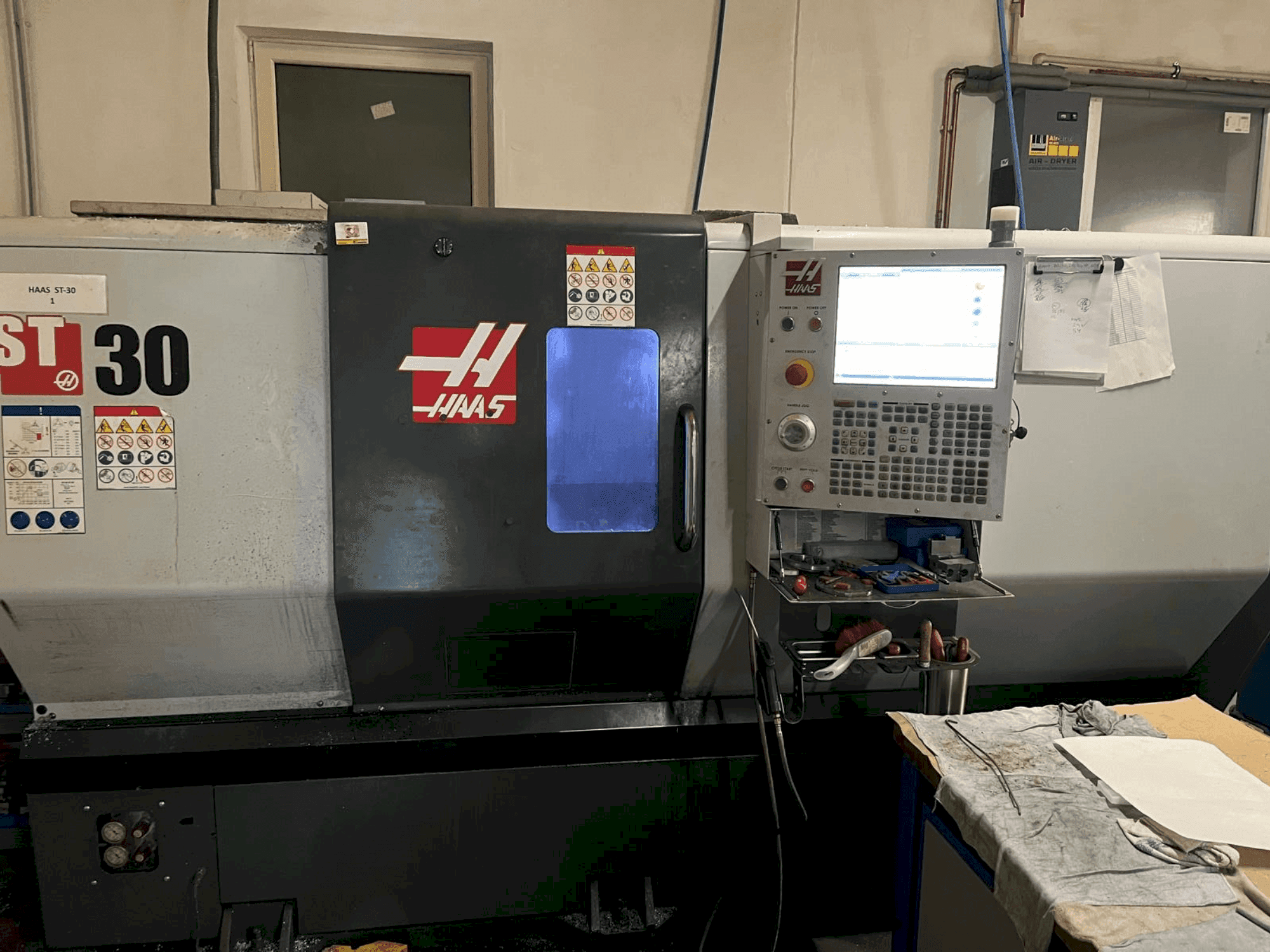 Front view of HAAS ST-30 machine