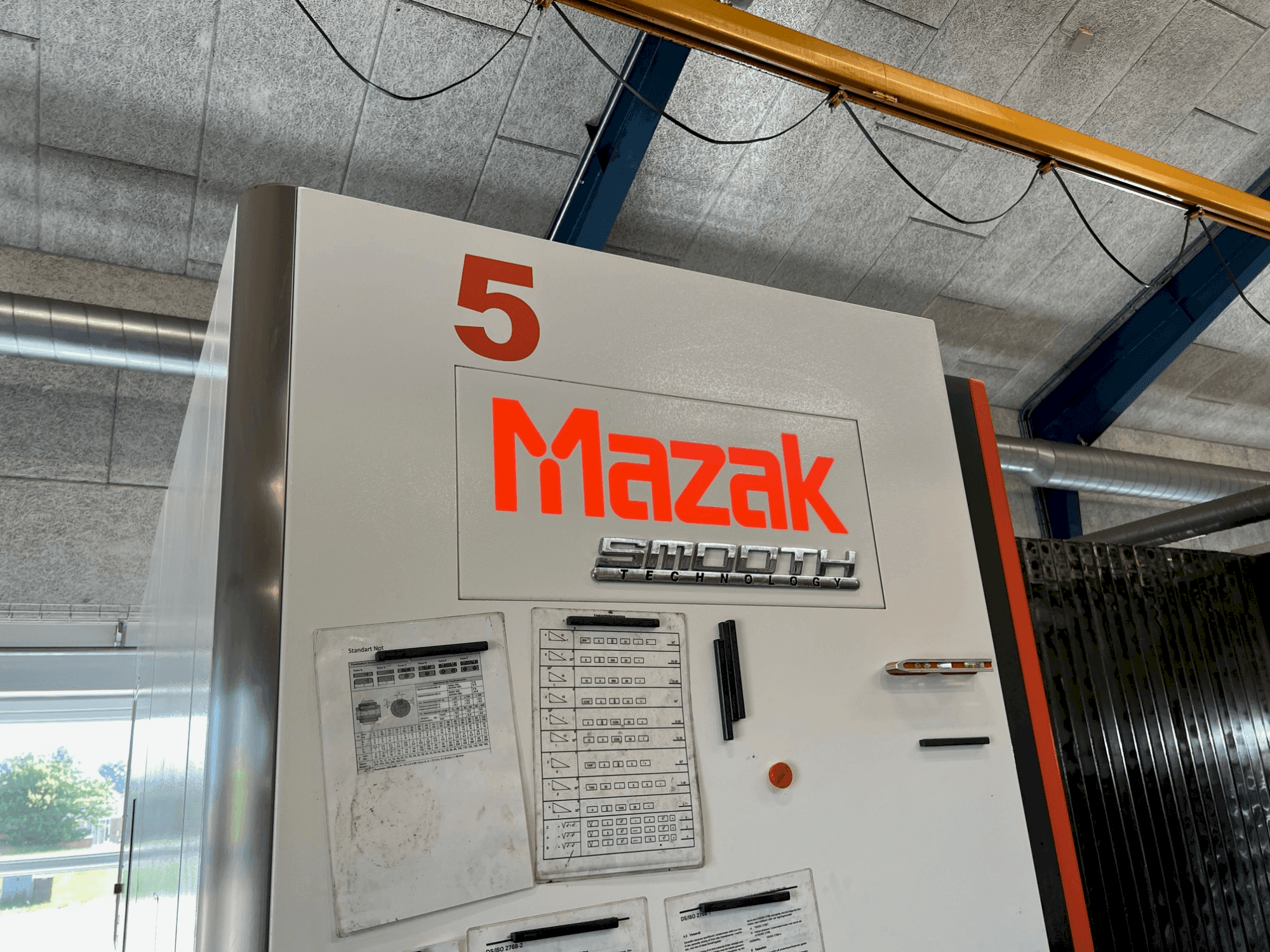 Front view of Mazak VTC-530C machine